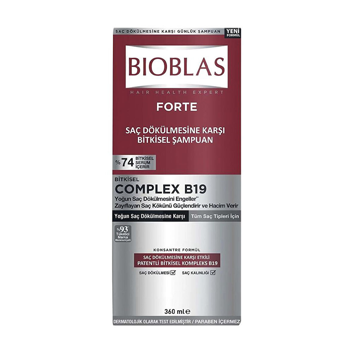 Bioblas Şampuan 360ml Forte 3 Adet
