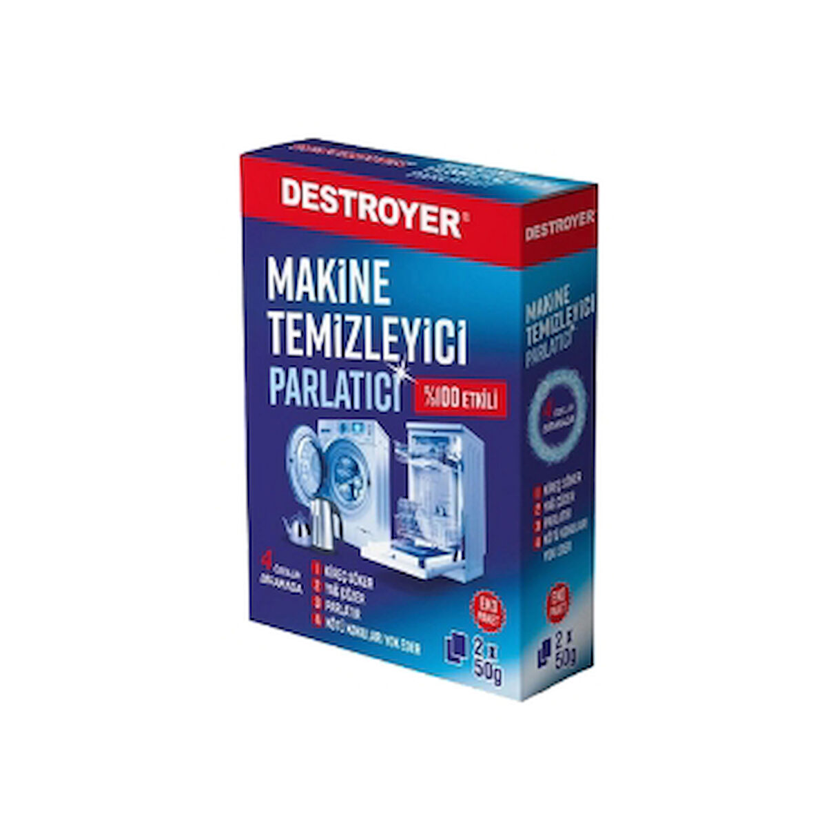 Destroyer Makine Temizleyici&Parlatıcı 2x50 Gr. 4 Adet