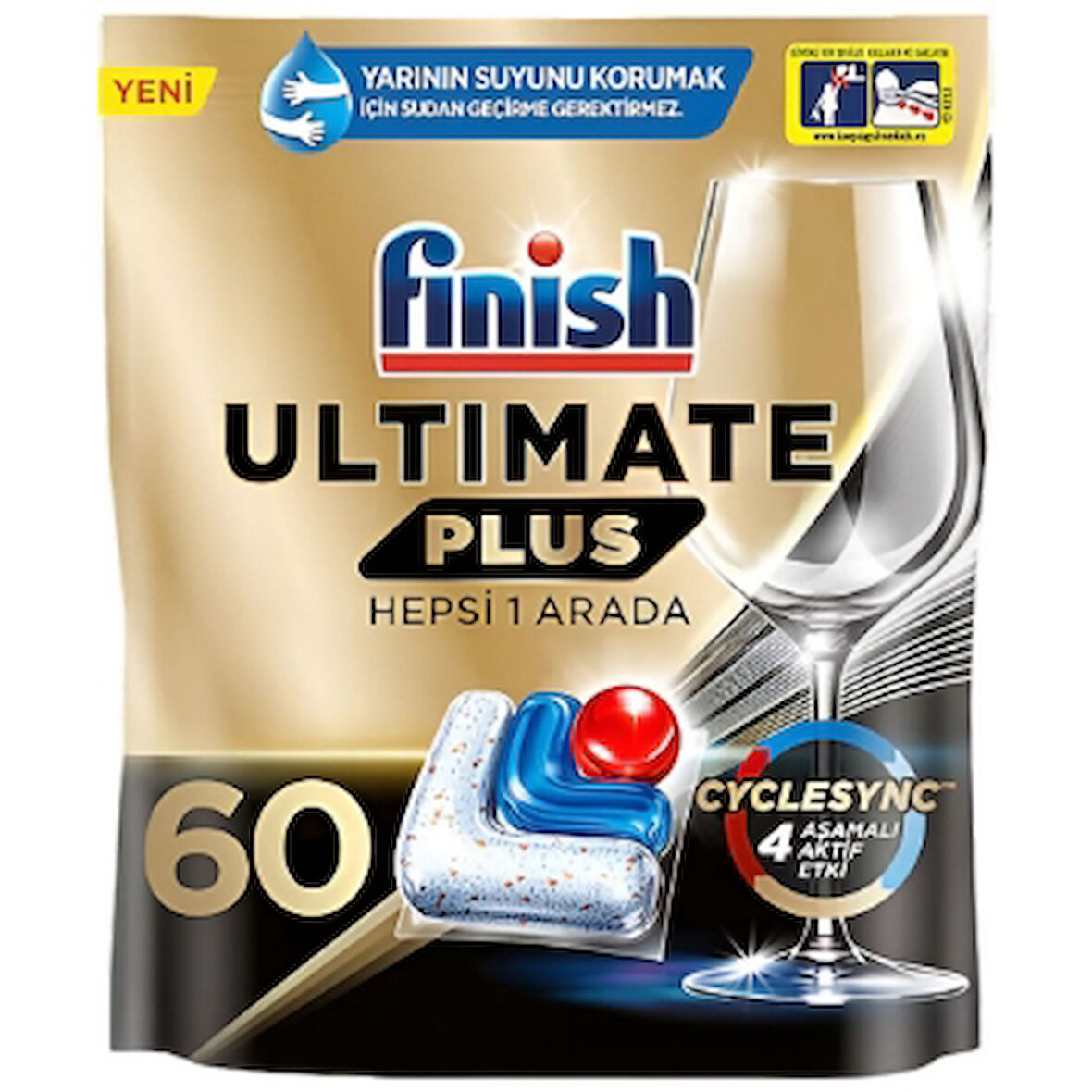 Finish Tablet Ultimate Plus 60'Li 4 Adet