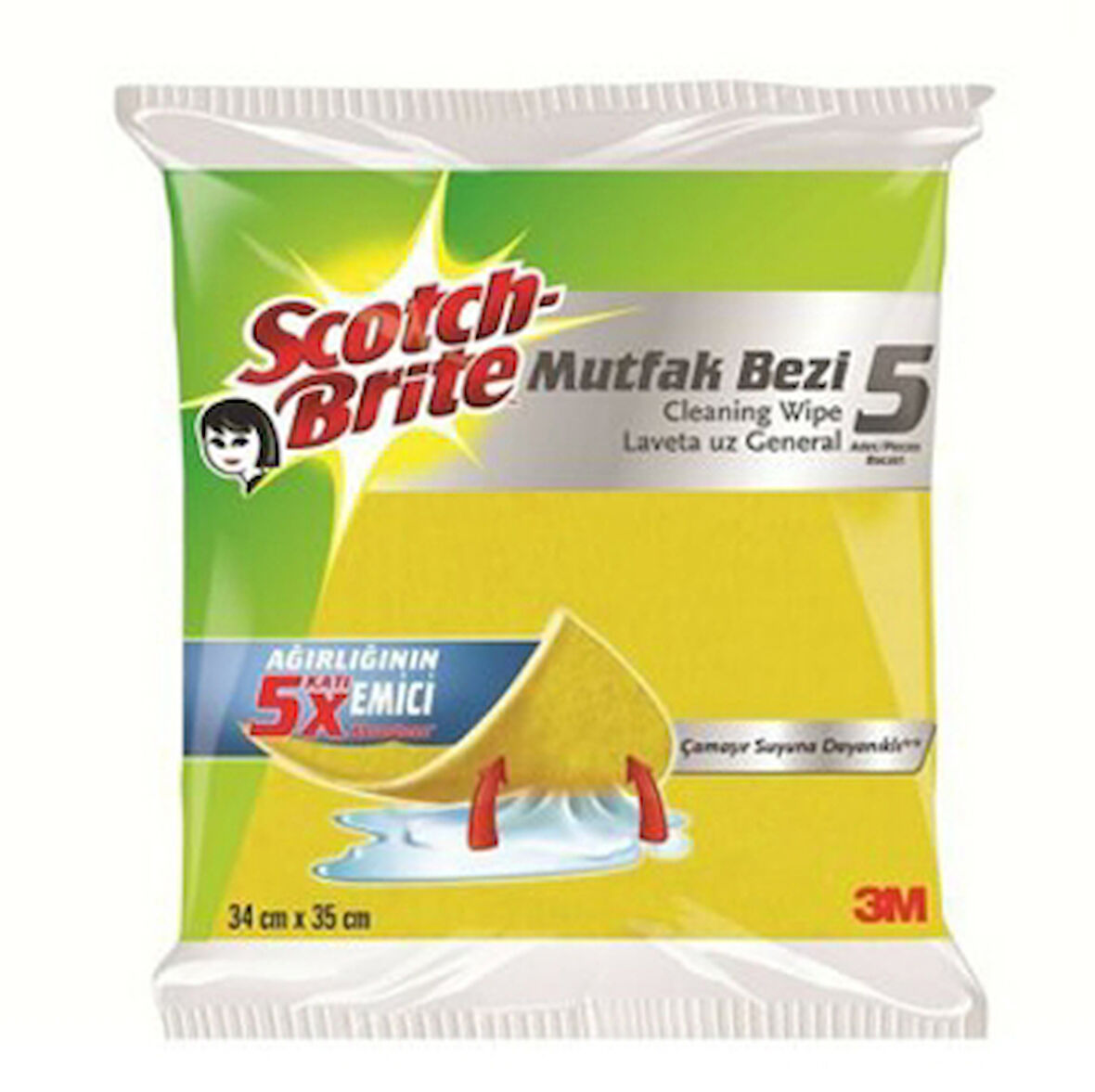 Scotch Brite Temizlik Bezi 5'Li 4 Adet