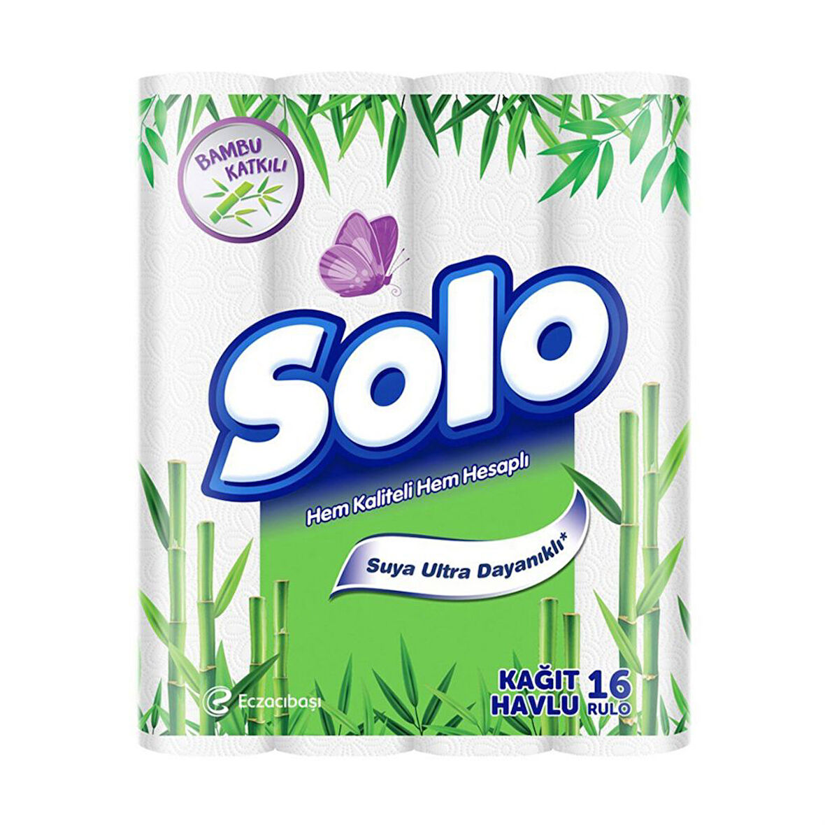 Solo Kağıt Havlu 16'Lı Bambu Katkılı 4 Adet