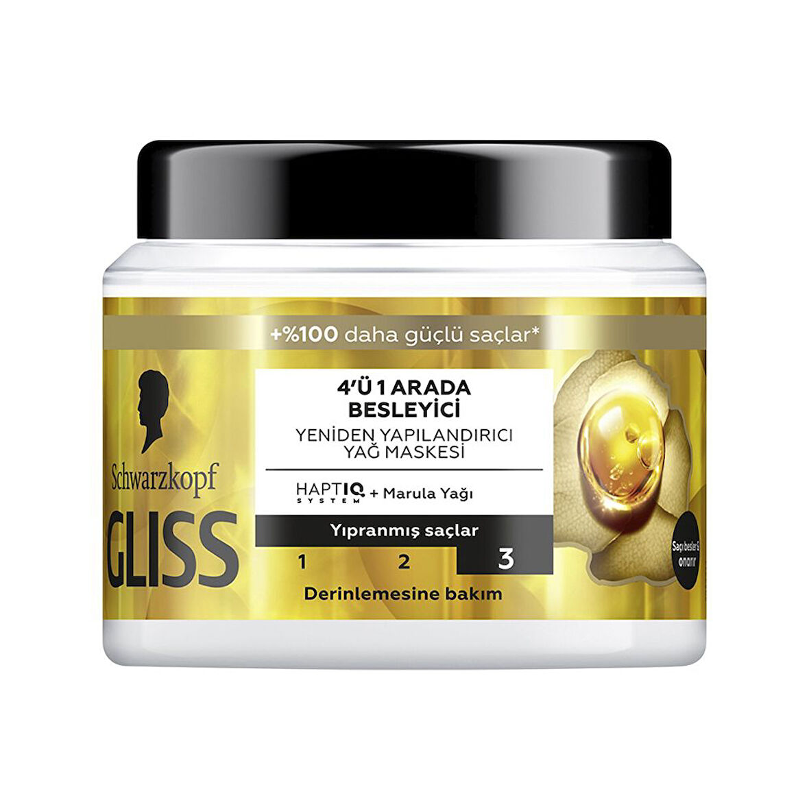 Gliss Sac Bakim Maskesi 400ml Nutritive 4 Adet