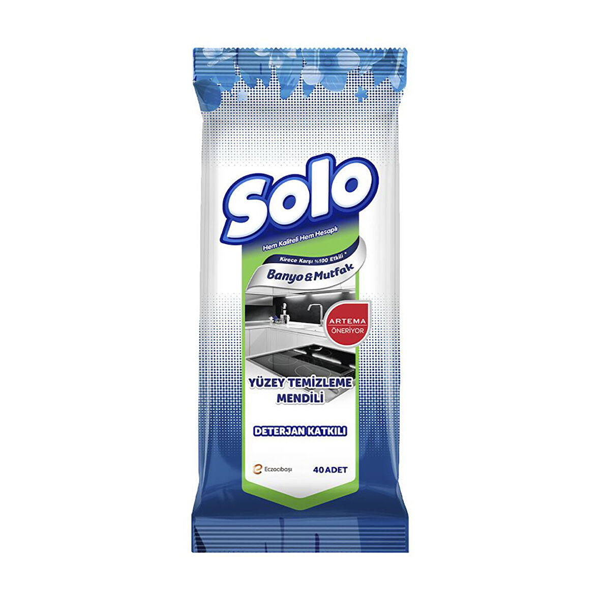 Solo Islak Temizlik Mendili 40'Li Tum Yuzeyler 4 Adet