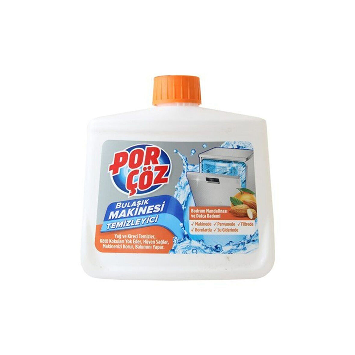 Porçöz Bulaşık Makinesi Temizleyici 250ml. Bodrum Manda.. 4 Adet