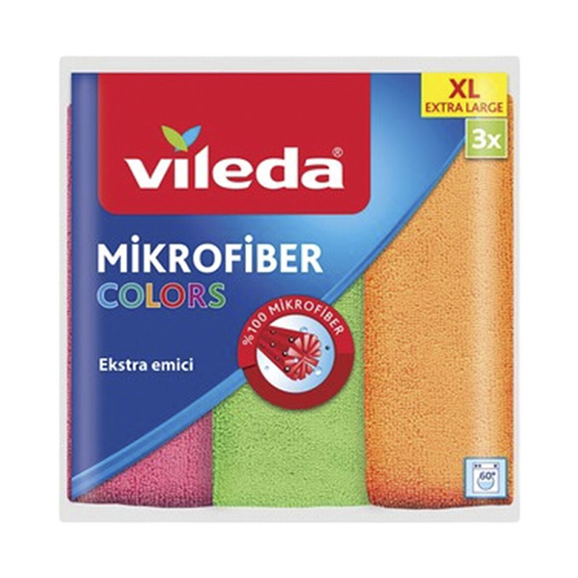Vileda Mikrofiber Colors Style 4'Lu Xl Bez 4 Adet