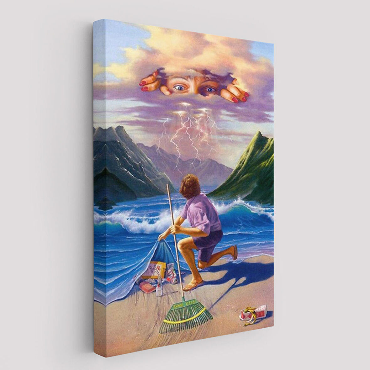 Çevre Temizliği Temalı Duvar Tablosu-6075