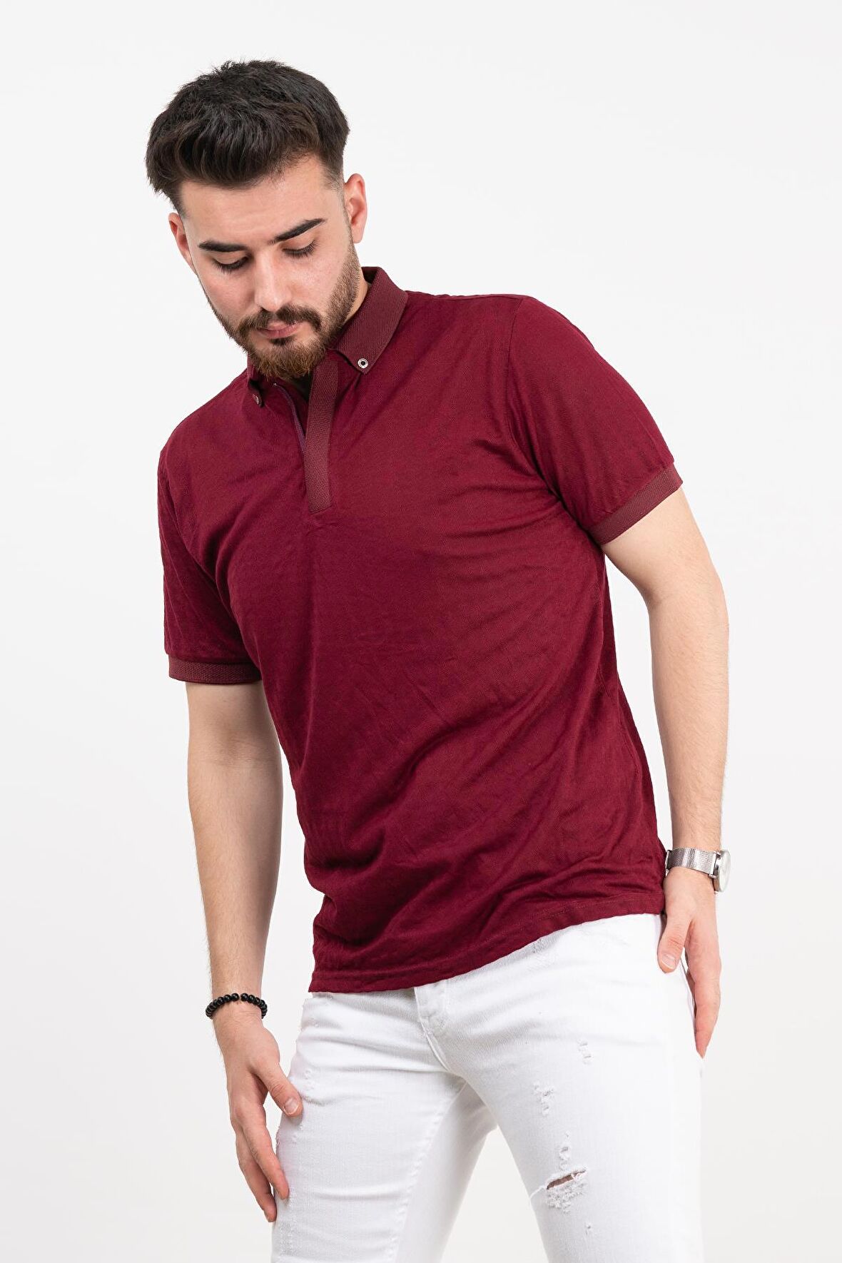 POLO YAKA SLİMFİT ERKEK T-SHİRT