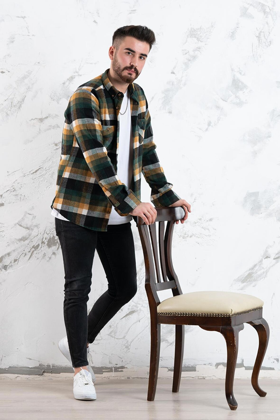 ADVANTE SLİMFİT ÇİFT CEP ODUNCU GÖMLEK