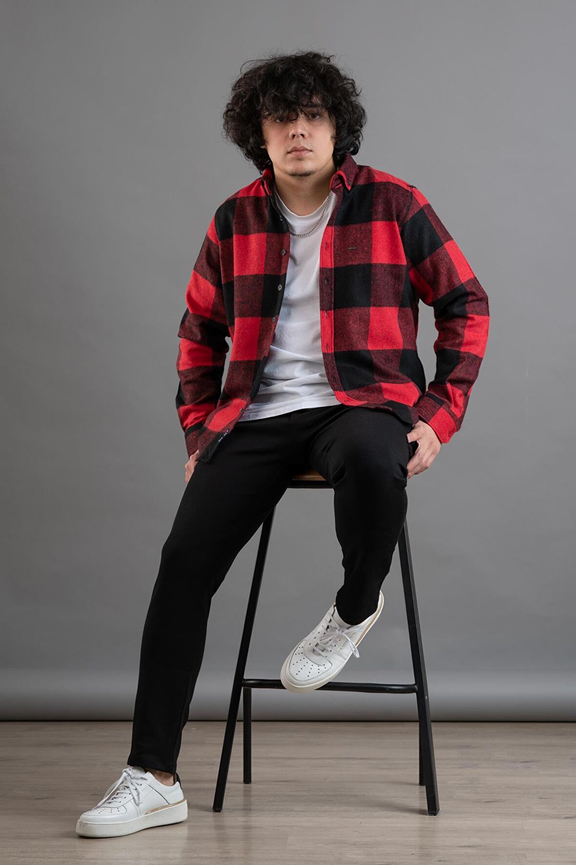 DORSS SLİMFİT EKOSELİ ERKEK ODUNCU GÖMLEK