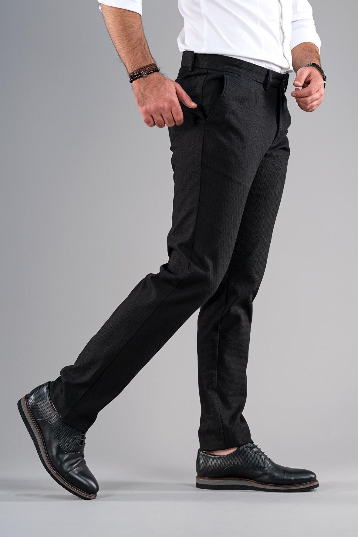 REGULAR FİT KIŞLIK ARMÜRLÜ GABARDİN PANTOLON