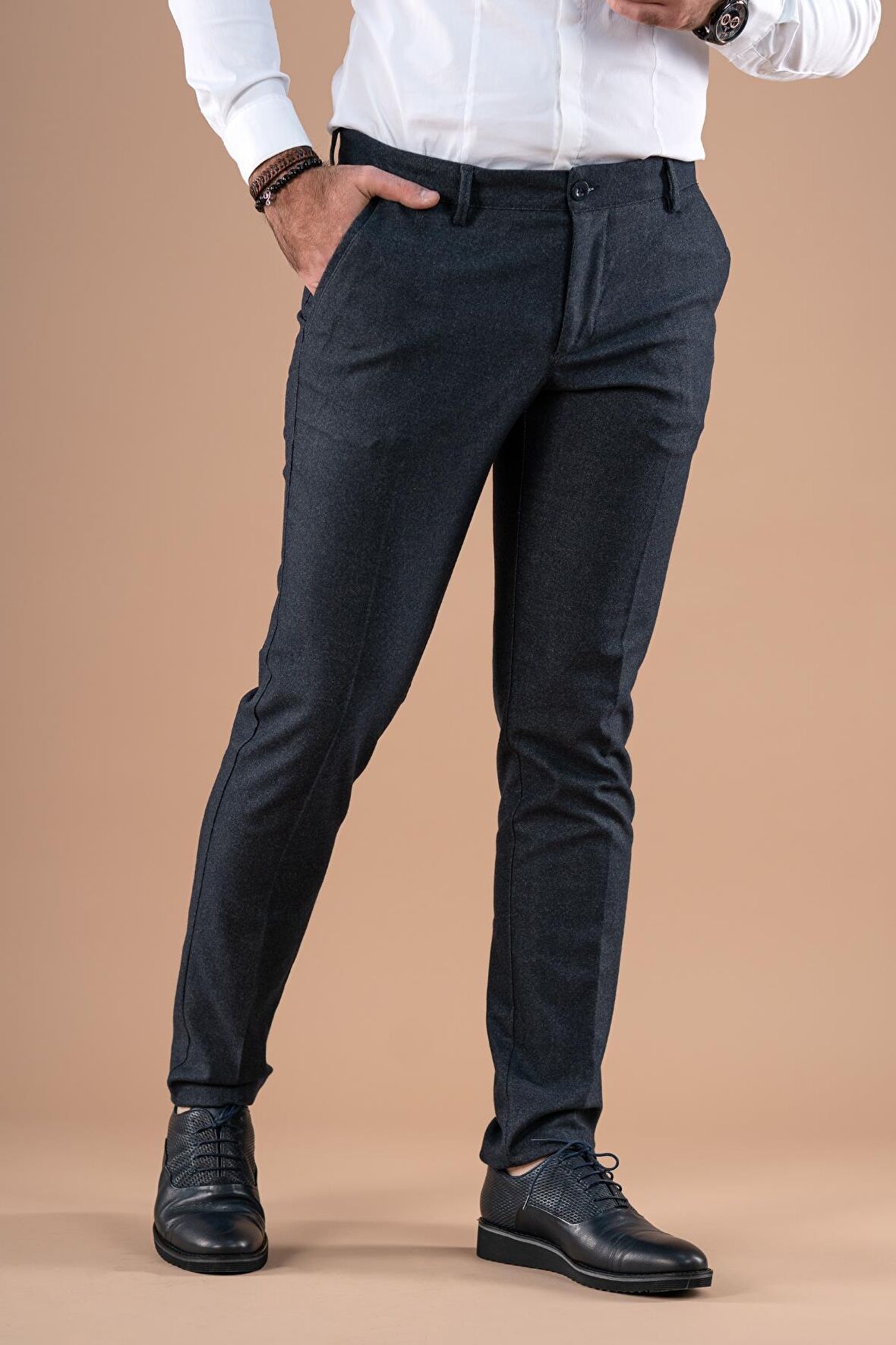 SLİMFİT KIŞLIK DAR PAÇA ERKEK KUMAŞ PANTOLON