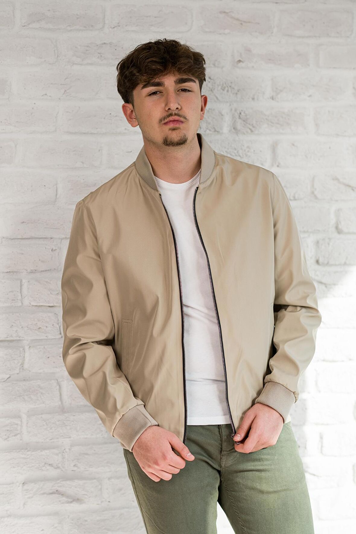 Advante Fermuar Kapamalı Yan Cepli İçi Astarlı Regular Fit Baharlık Pilot Mont