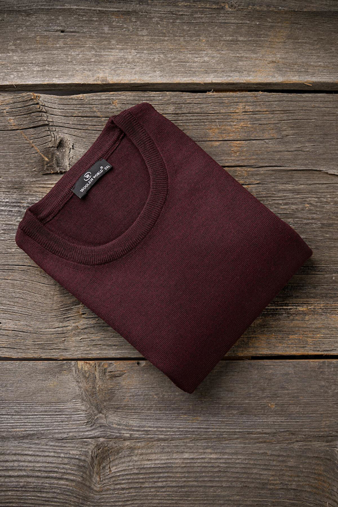 Woolen World Bisiklet Yaka Battal (Büyük Boy) Yünlü Triko Kazak 