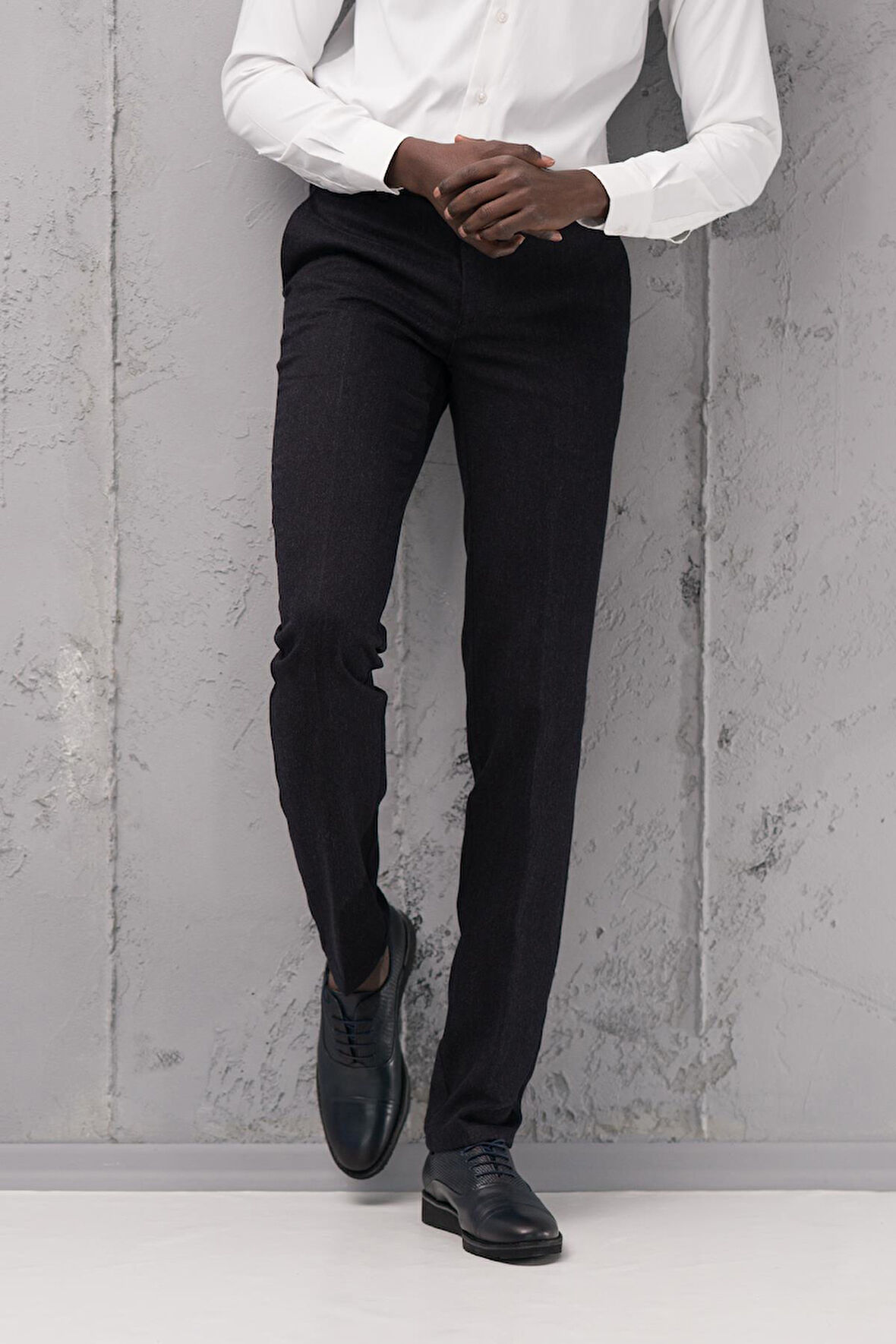 Ecer Regular Fit Düz Kalın Kışlık Gabardin Yan Cepli Pantolon