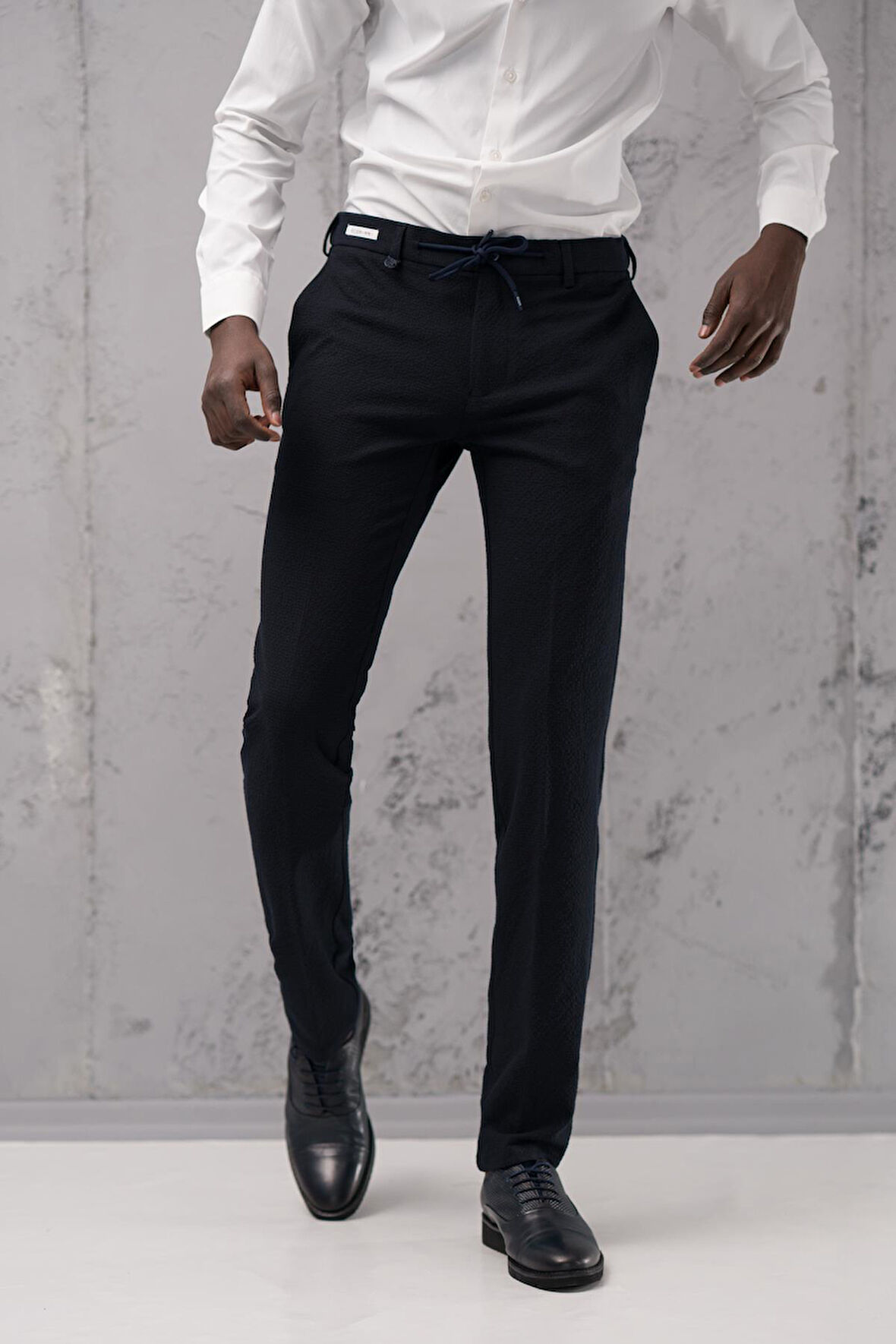 Ecer Regular Fit Yan Cepli Kışlık Gofre Kumaş Pantolon