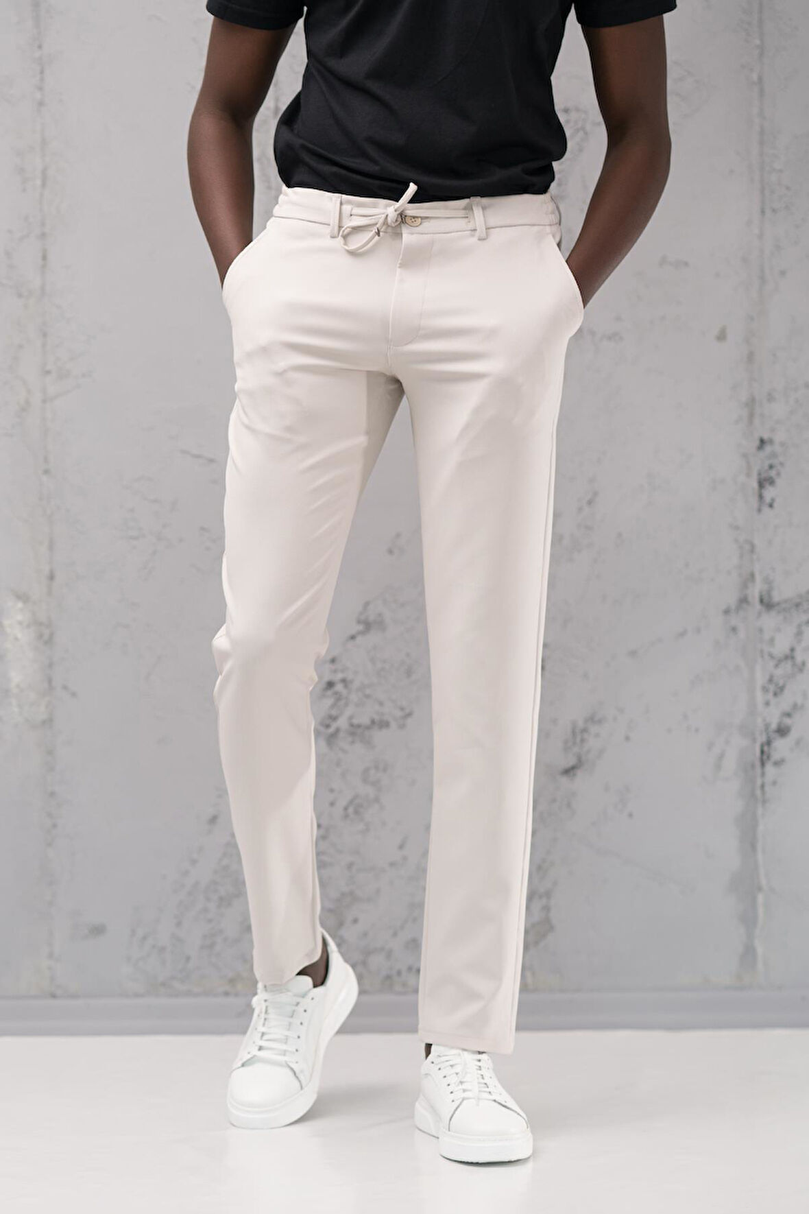 Slimfit Full Likralı Esnek Beli Lastikli Yazlık Jogger Pantolon 