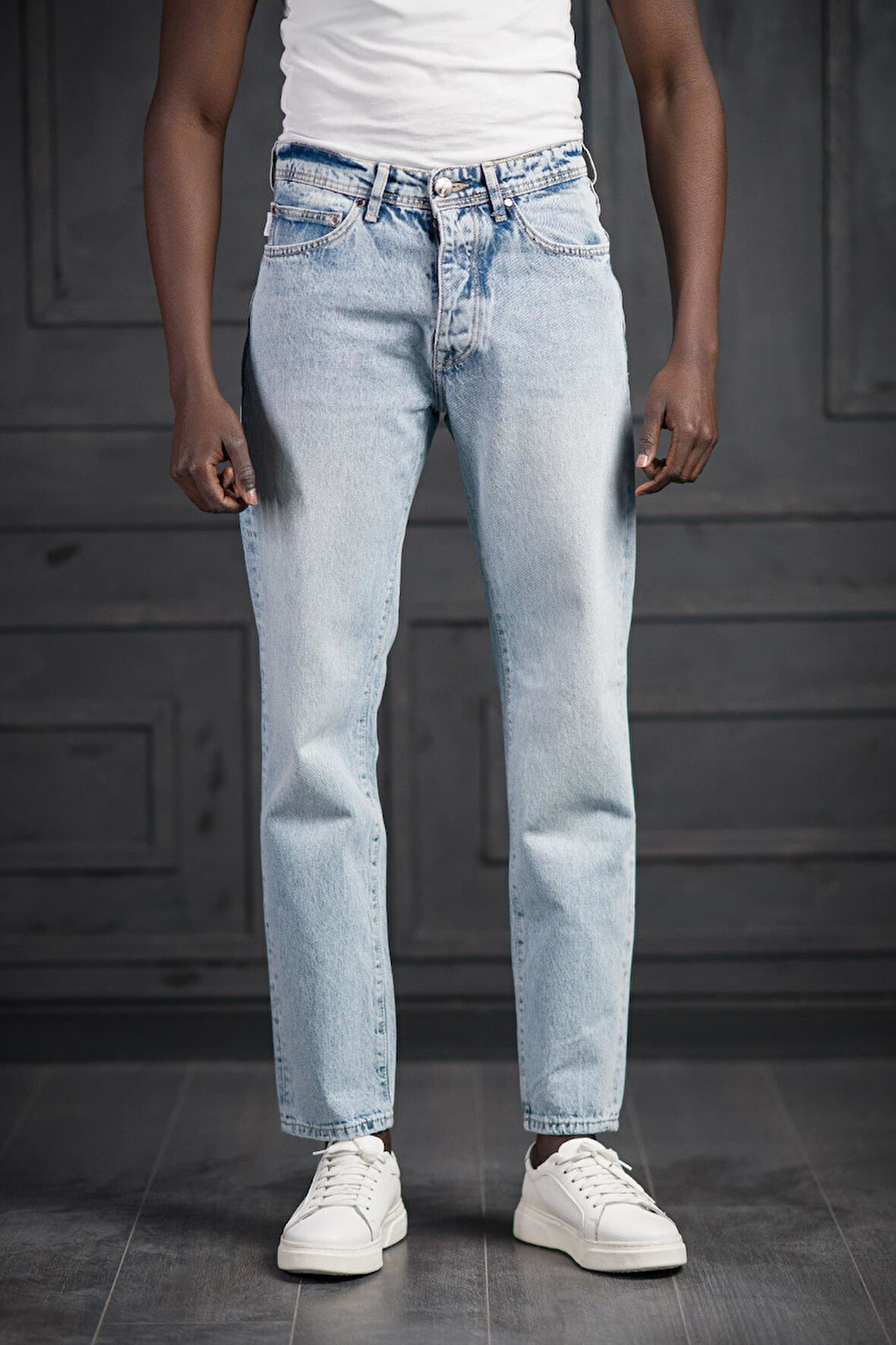 FBI Pamuklu Taş Yıkama Baggy (Geniş Paça) Jean Pantolon