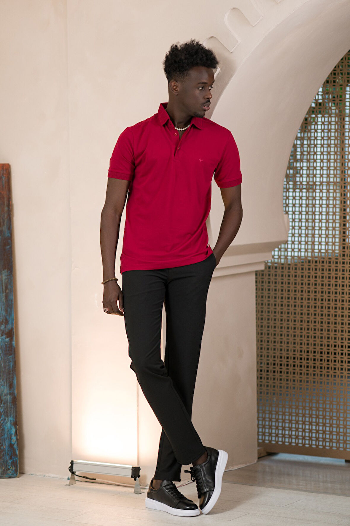 Paul Martin Örme Polo Yaka Regular Fit Pamuklu Ve Likralı T-shirt