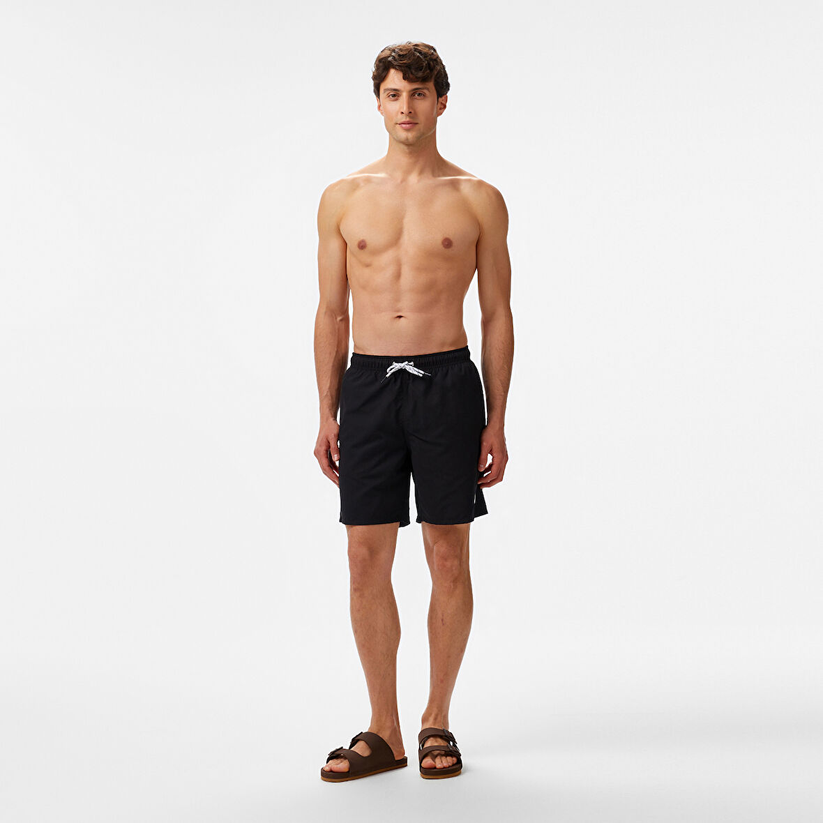 Nautica Erkek Siyah Regular Fit Deniz Şortu