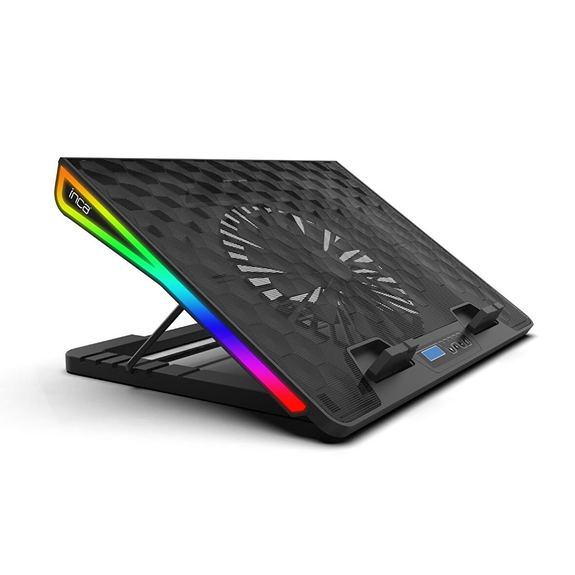 INCA ARRAX II INC-609TGS 13-17" SİYAH 2X RGB FANLI NOTEBOOK SOĞUTUCU