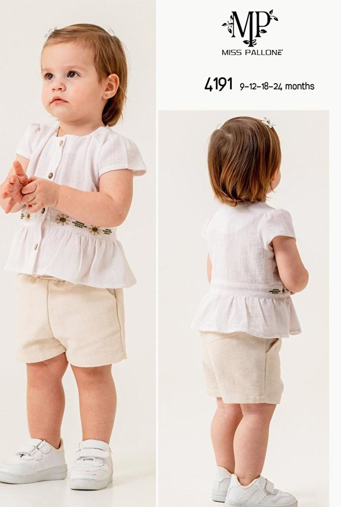 Babydoll 2li Takım Pallone Ekru