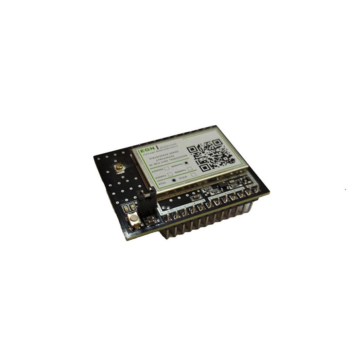 STR29CSH4 433MHz RF MCU+LoRa Transceiver Modülü (STM32WLE5x, +20dBm RF Çıkış Gücü, SAW Filtre, TCXO, RF Ekran, U.FL RF Konnektör)