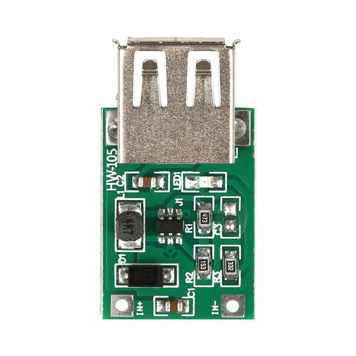 Mini DC-DC 0.9V-5V 5V 600A Yükseltici USB Şarj Modülü