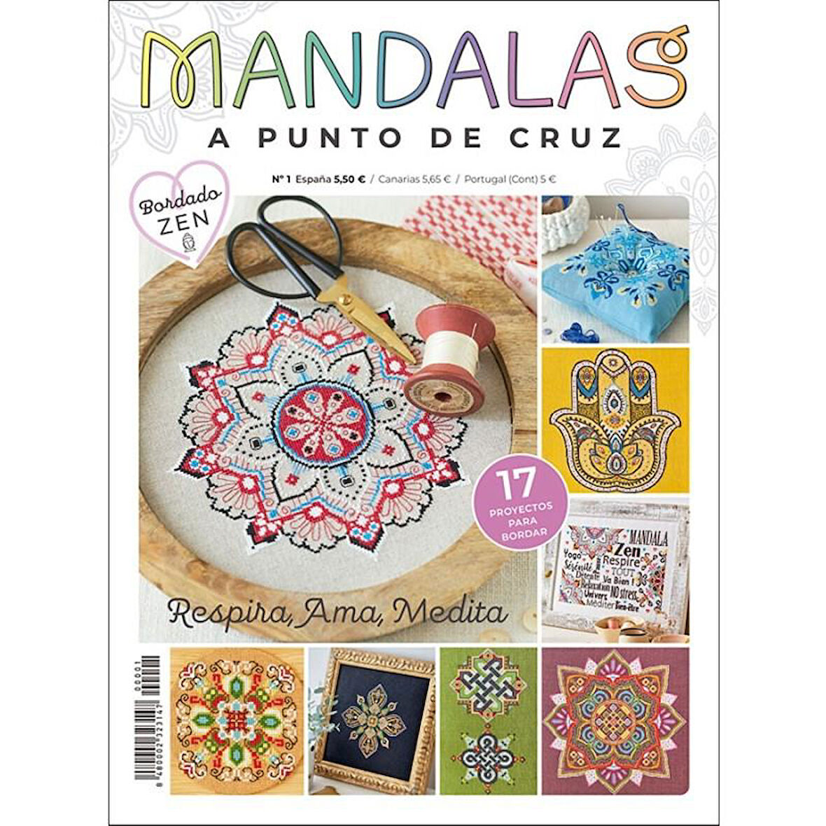 Revista punto de cruz Mandalas a punto de cruz No 1