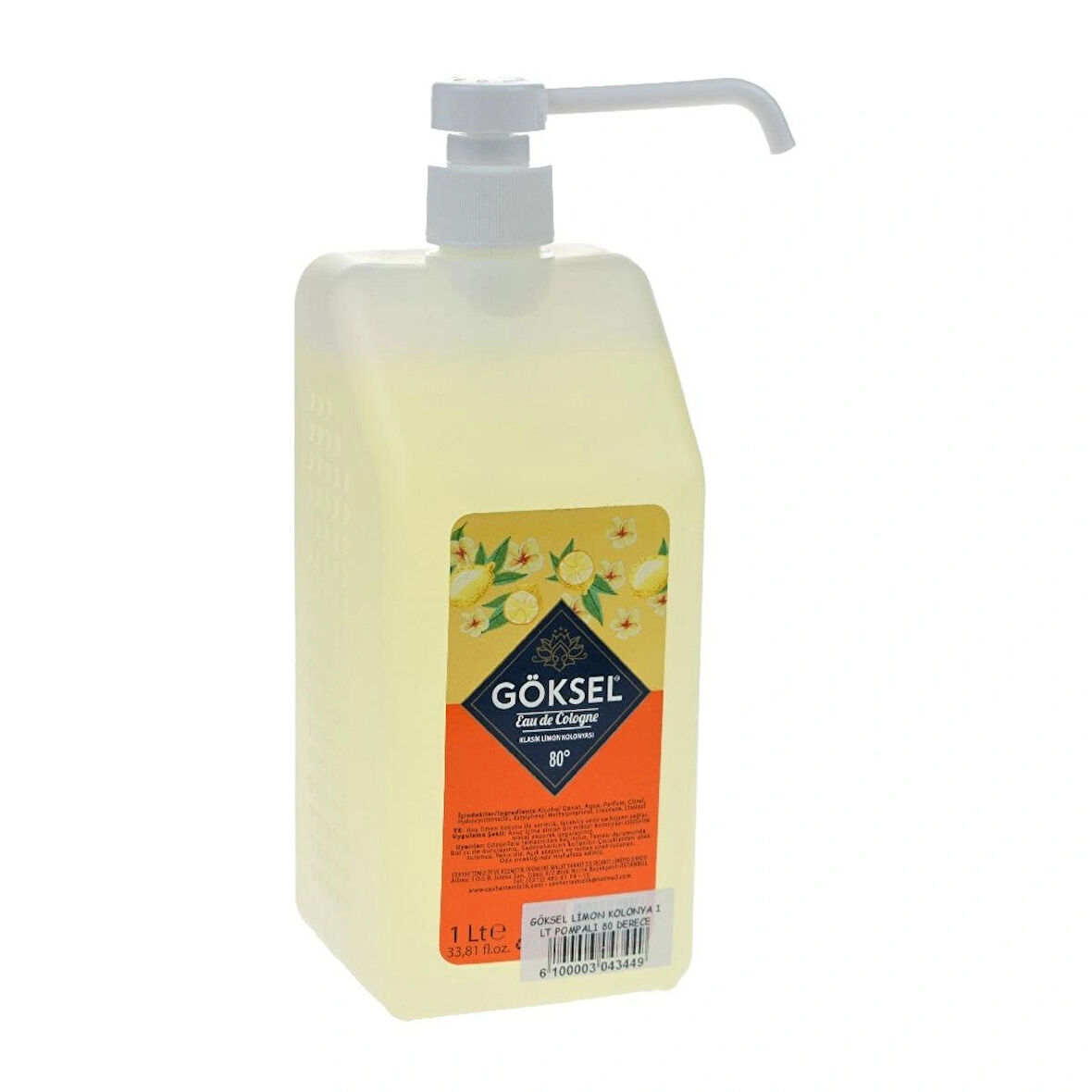 göksel 1lt limon kolnya pompalı