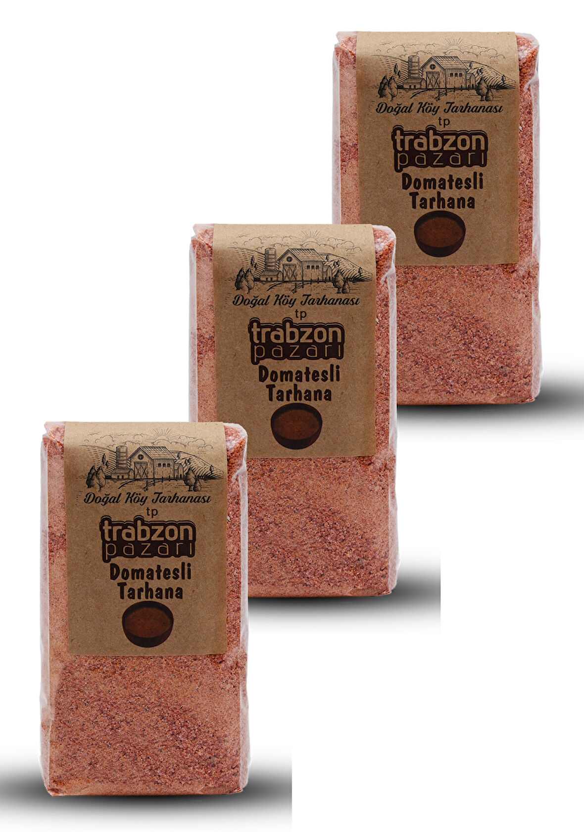 Doğal Domatesli Köy Tarhana 3x500 Gr