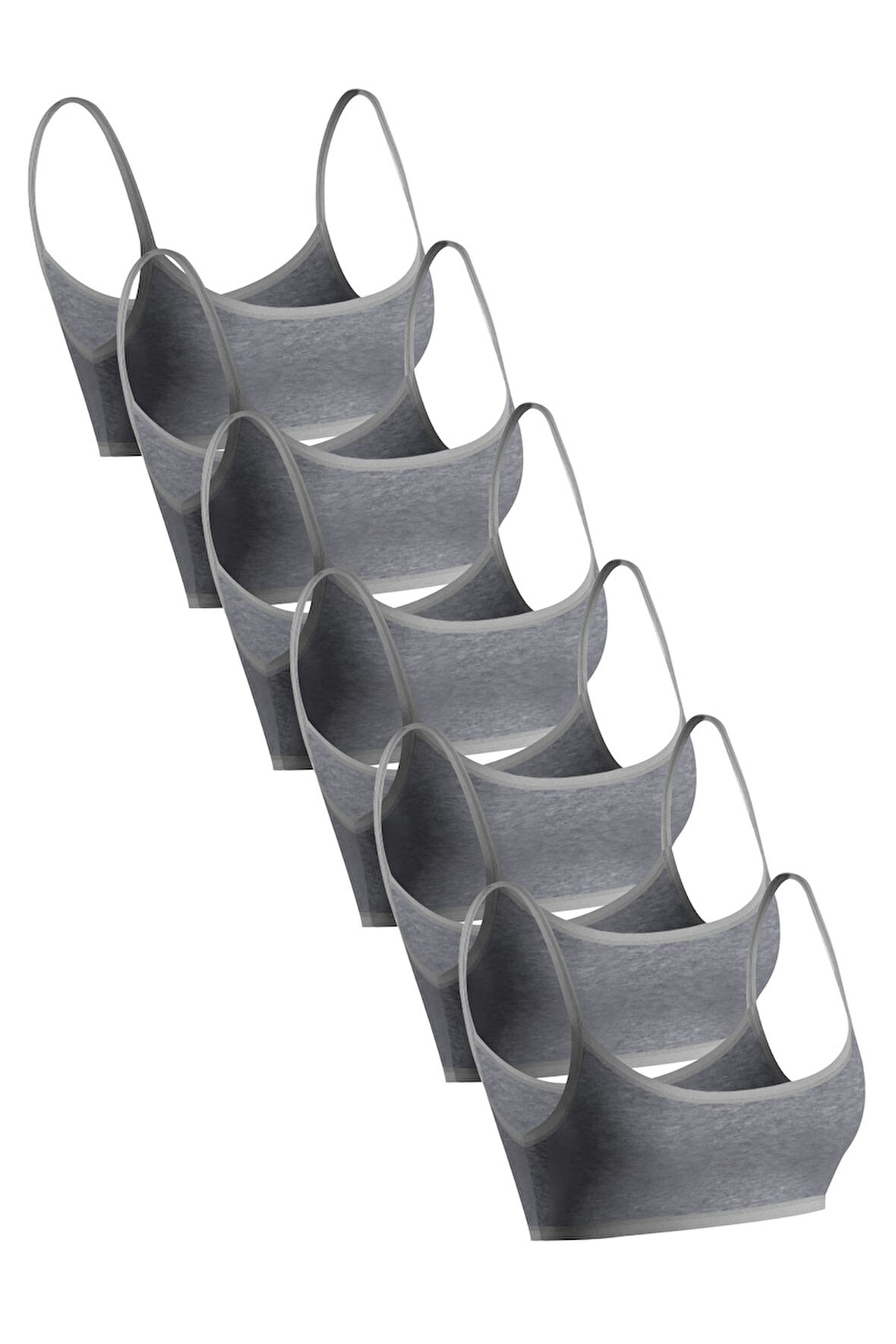 Öts Premium 6’lı Kız Çocuk Alıştırma Sütyen - Hediye Kutulu, Pamuklu Kumaş, Ultra Yumuşak, Esnek ve 