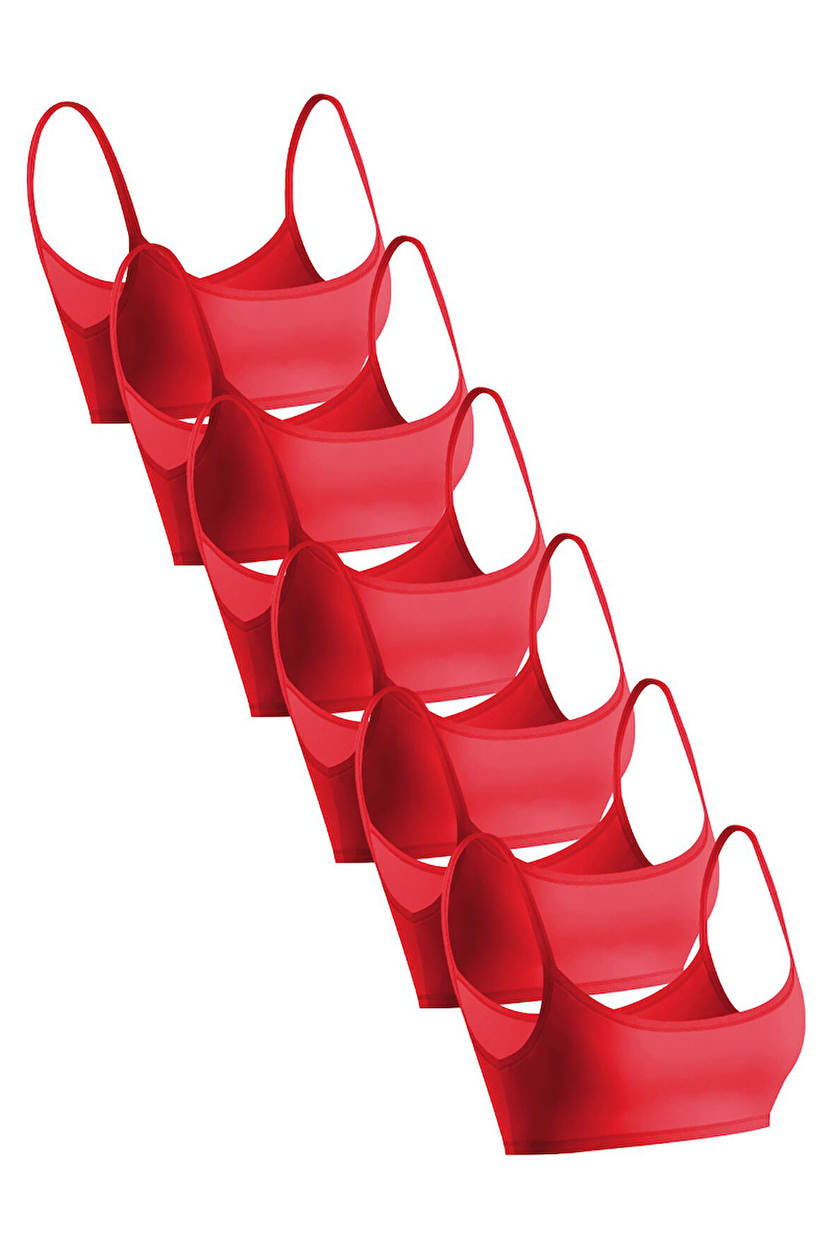 Öts Premium 6’lı Kız Çocuk Alıştırma Sütyen - Hediye Kutulu, Pamuklu Kumaş, Ultra Yumuşak, Esnek ve 