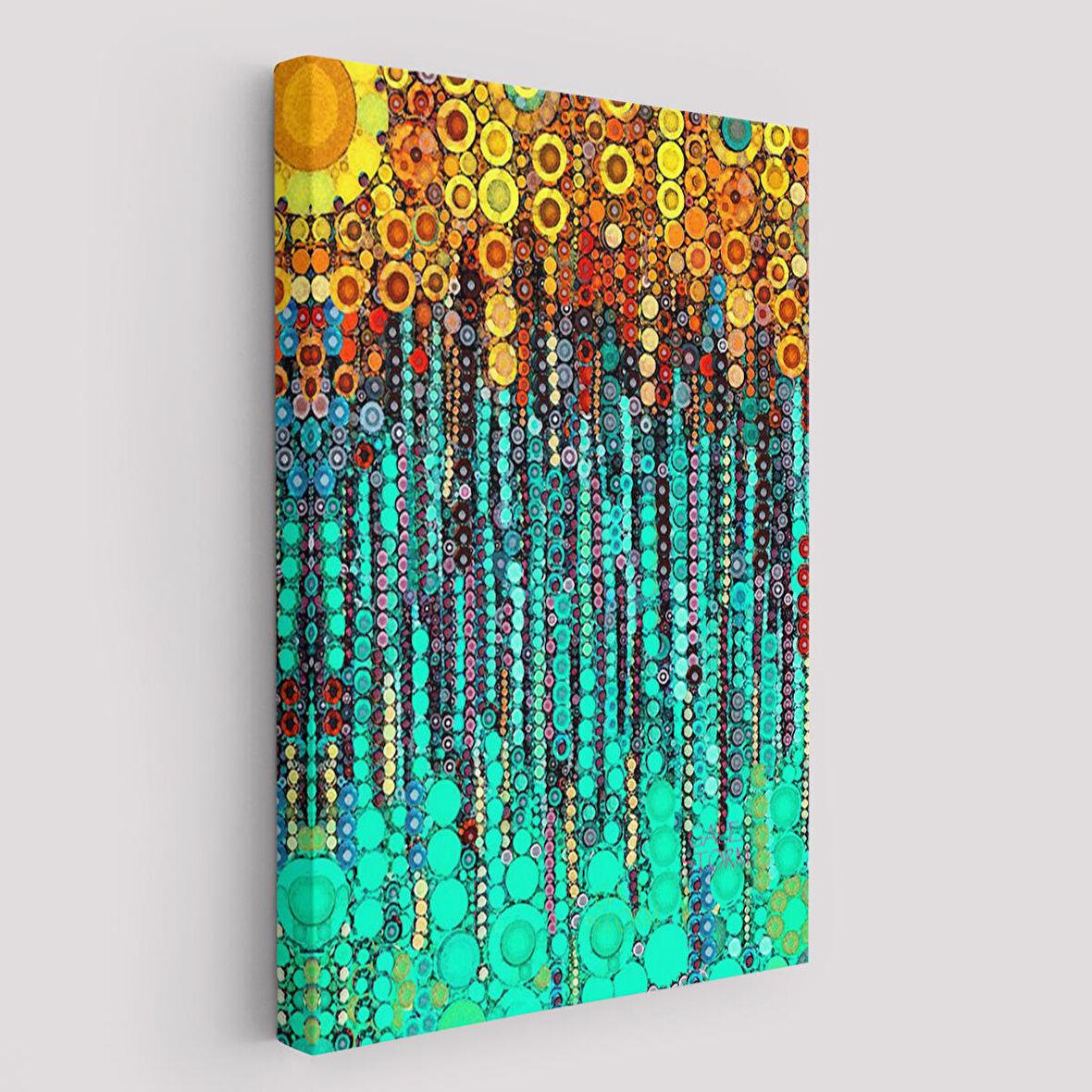 Renkli Sarmaşık Duvar Tablosu-6101