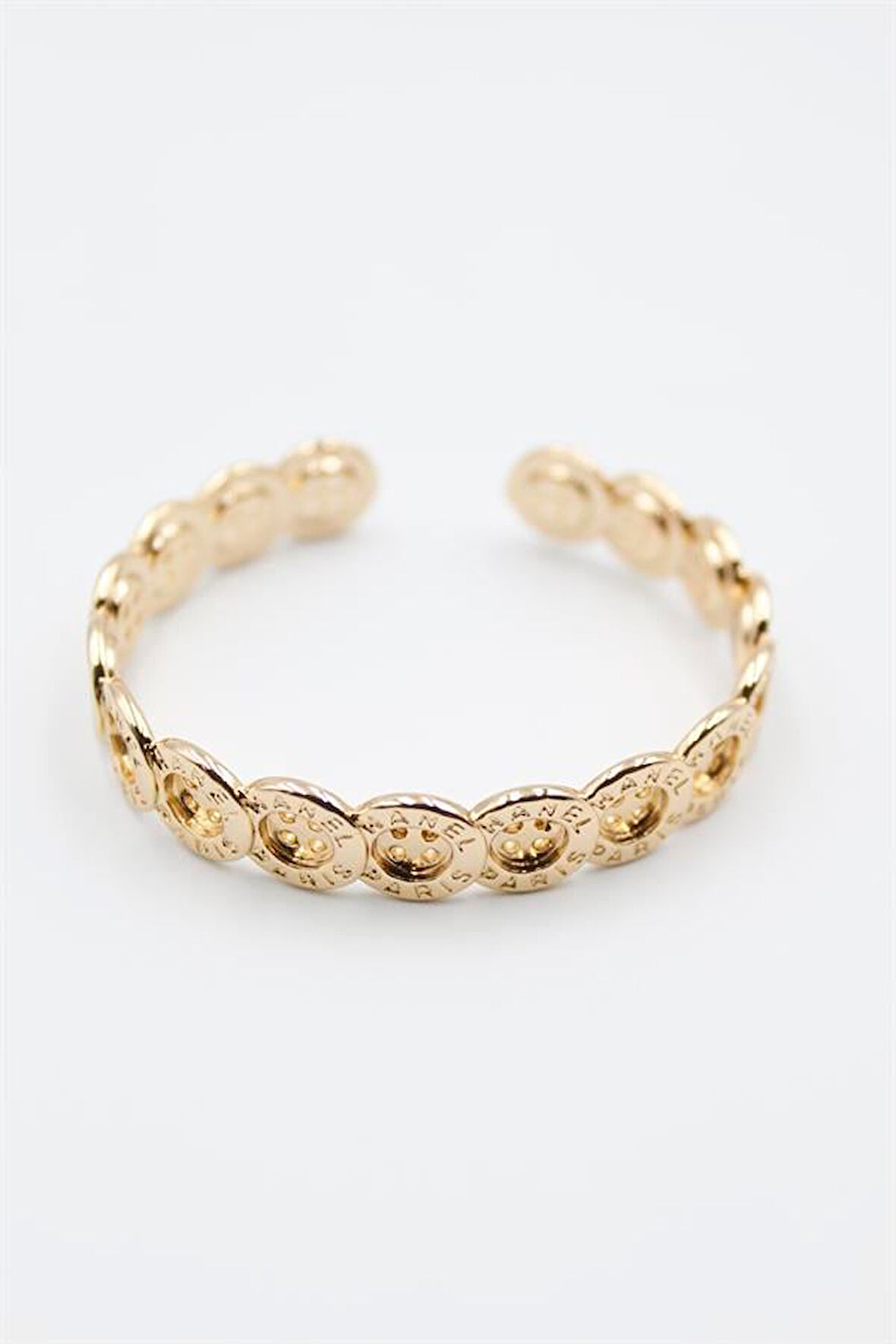 Düğme Bilezik - Altın