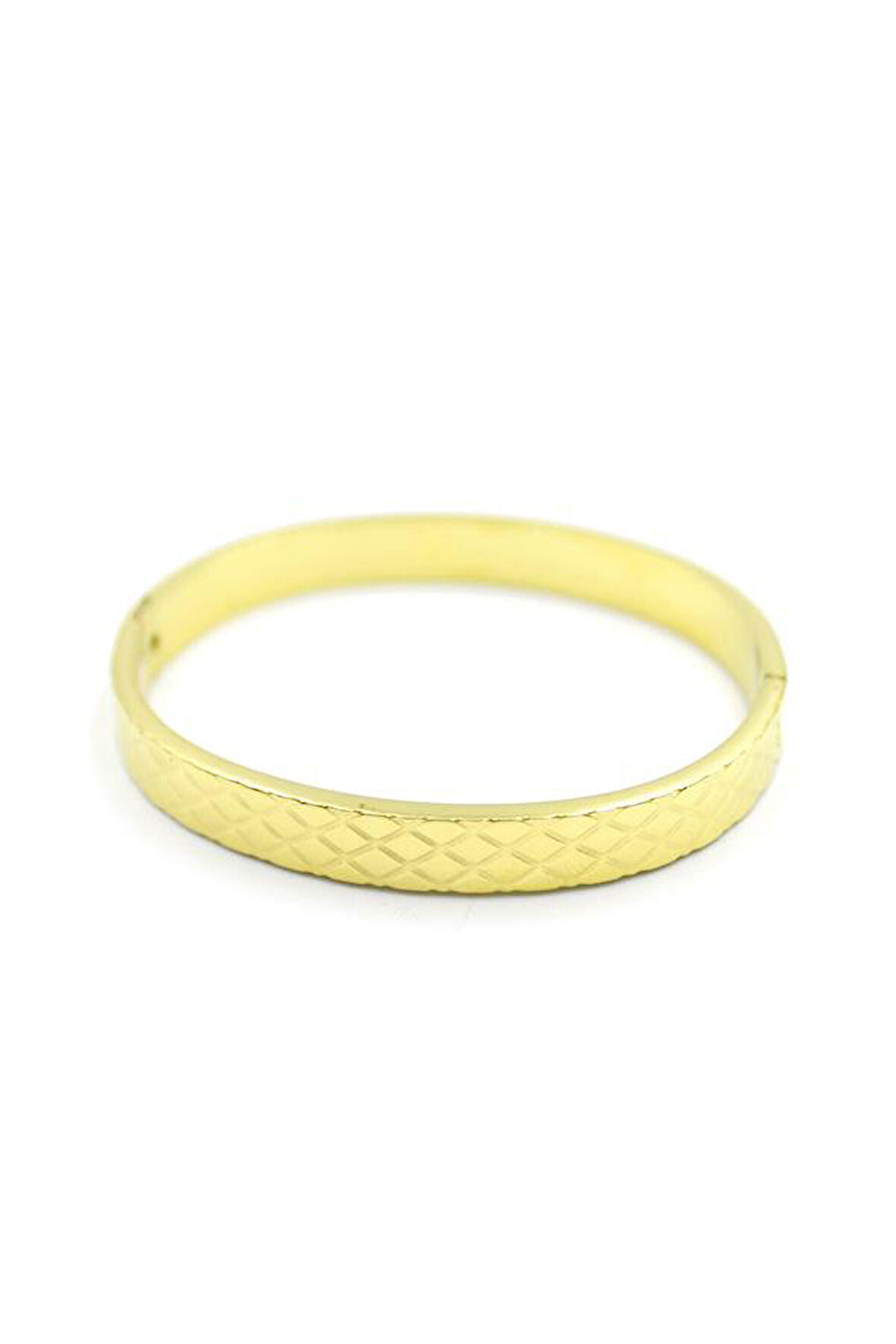 Üçgen Dilimli Bilezik - Altın