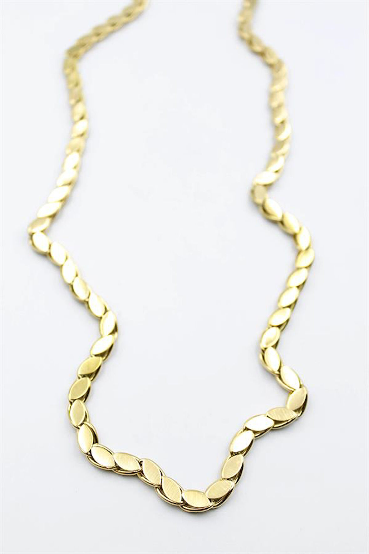 Arpa Zincir Kolye -60cm - Altın