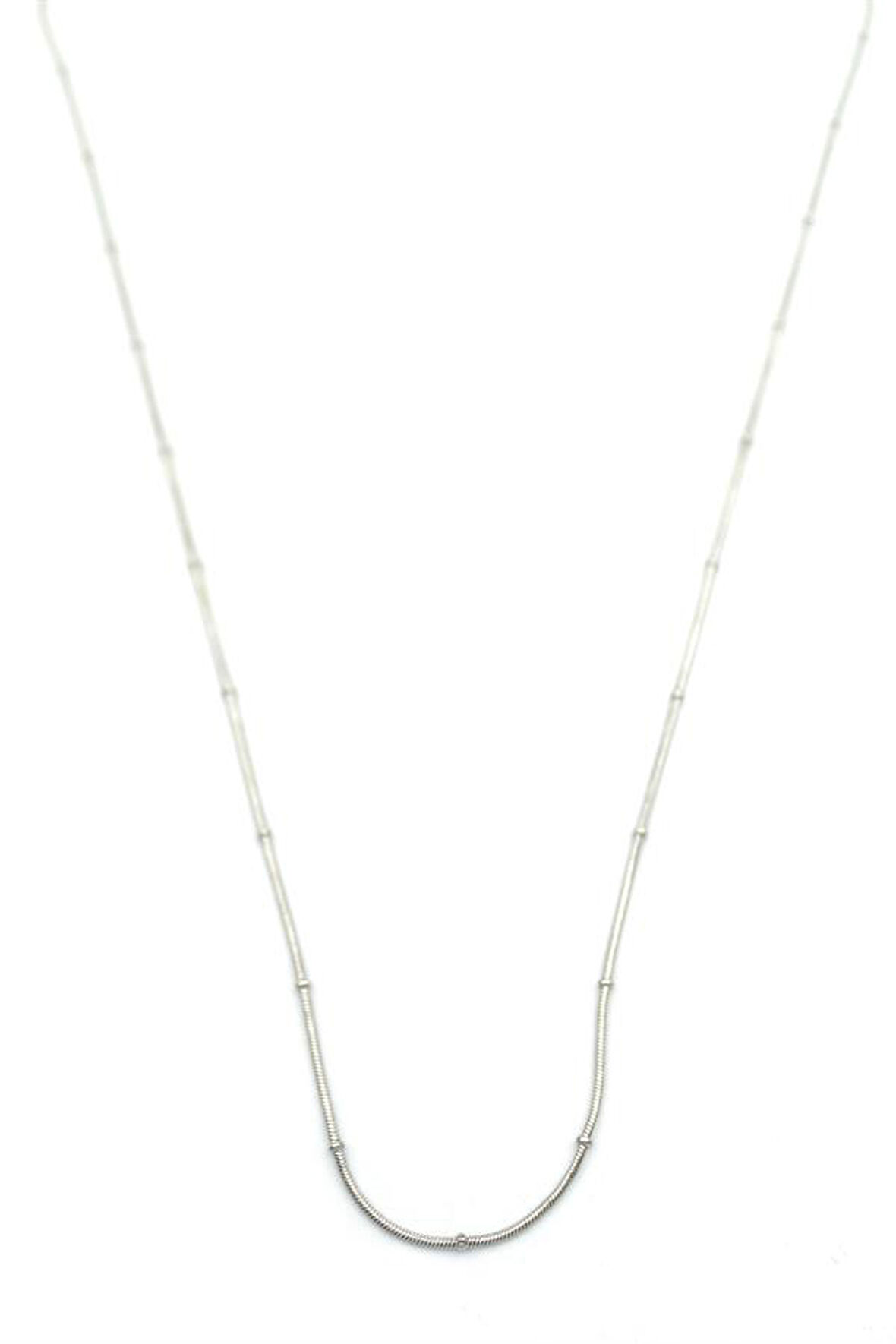 Toplu Yılan Zincir - 60cm - Gümüş