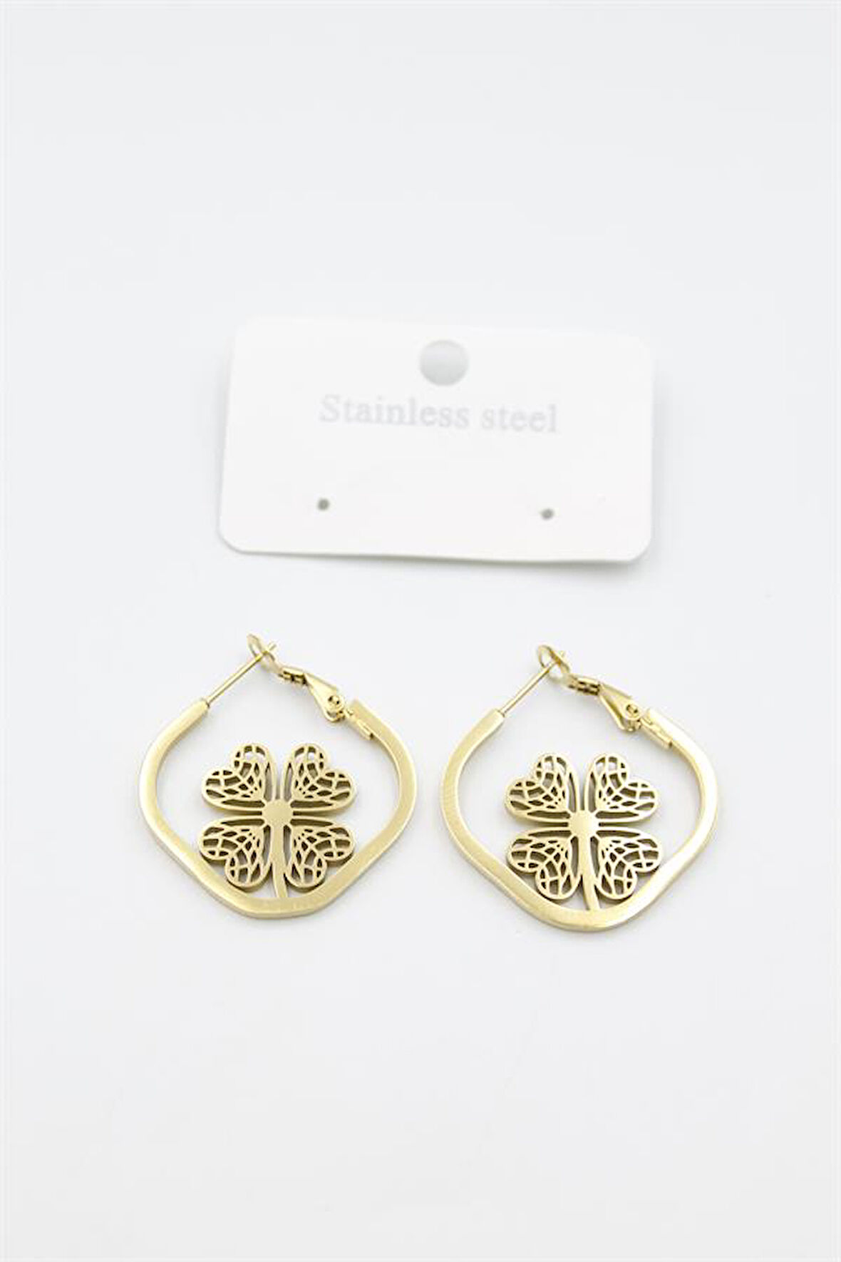 Çiçek Küpe - Altın