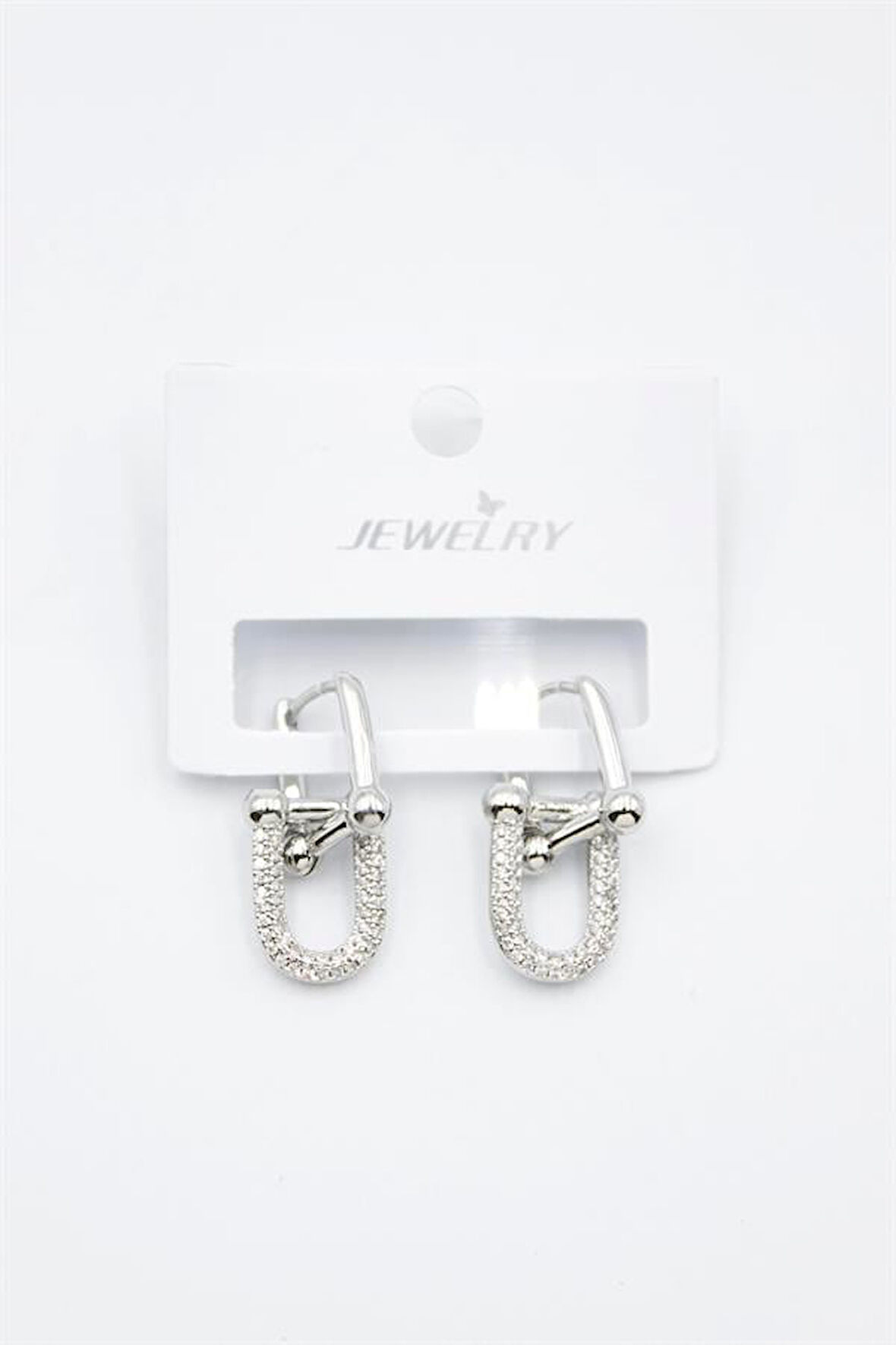 Tf Zincir Küpe - Gümüş