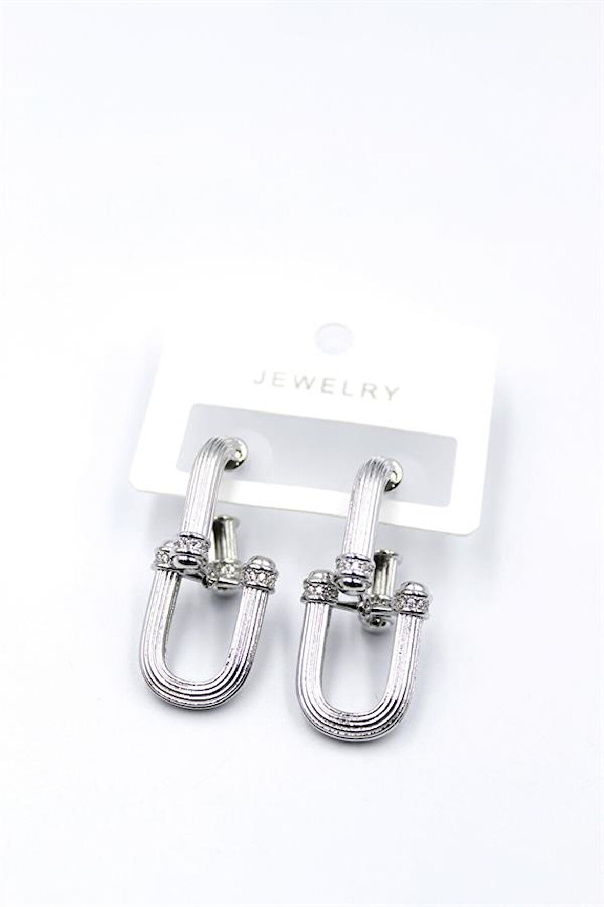 Tf Zincir Küpe - Gümüş