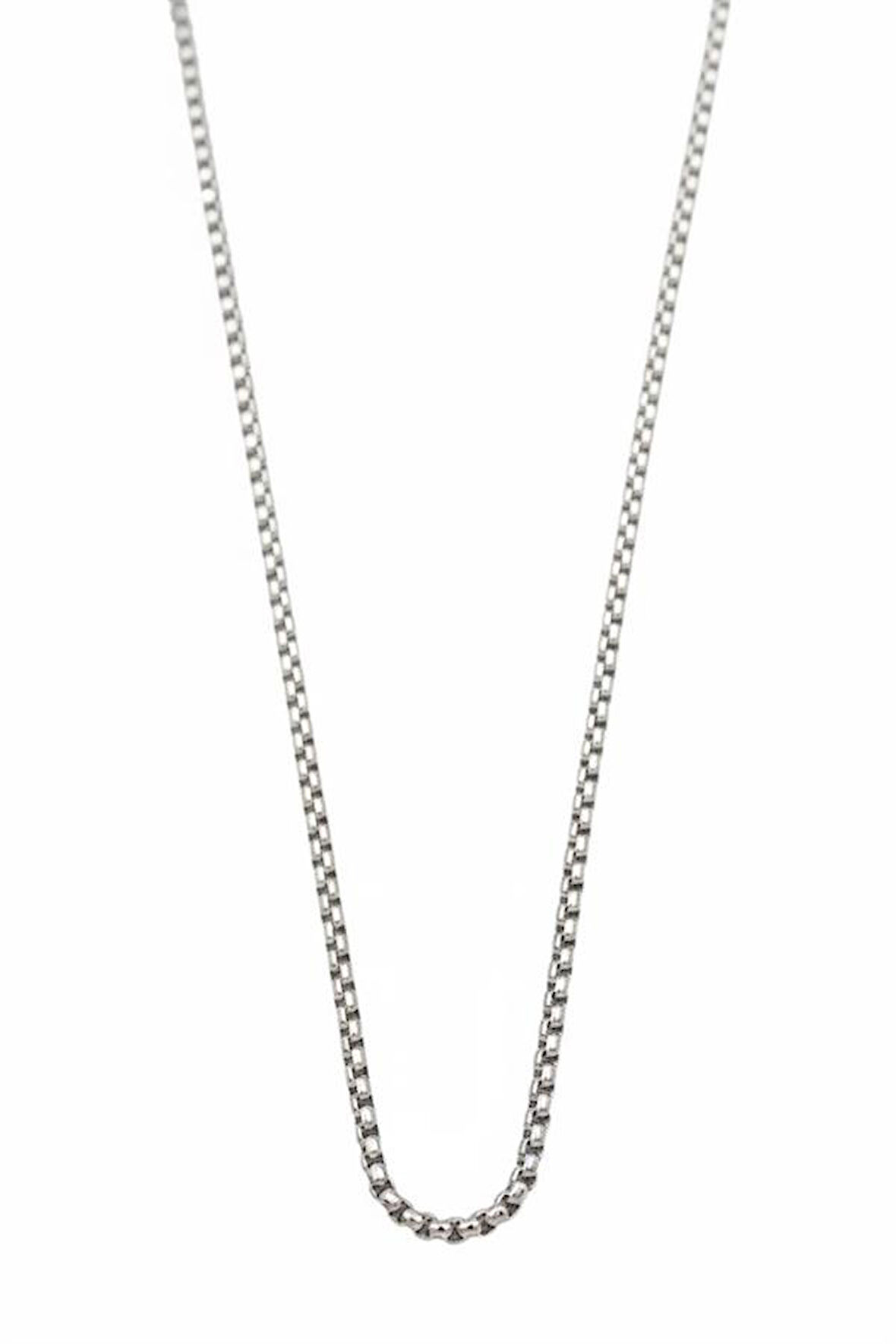 Yılan Zincir Kolye - 45 cm - Gümüş