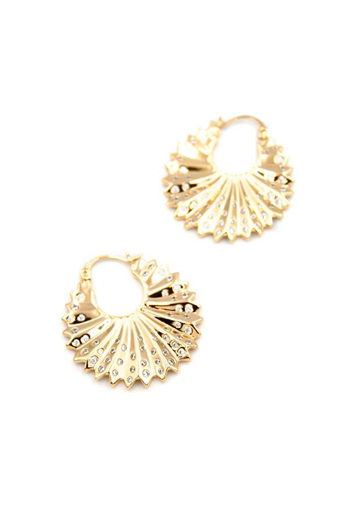 Taşlı Küpe - Altın