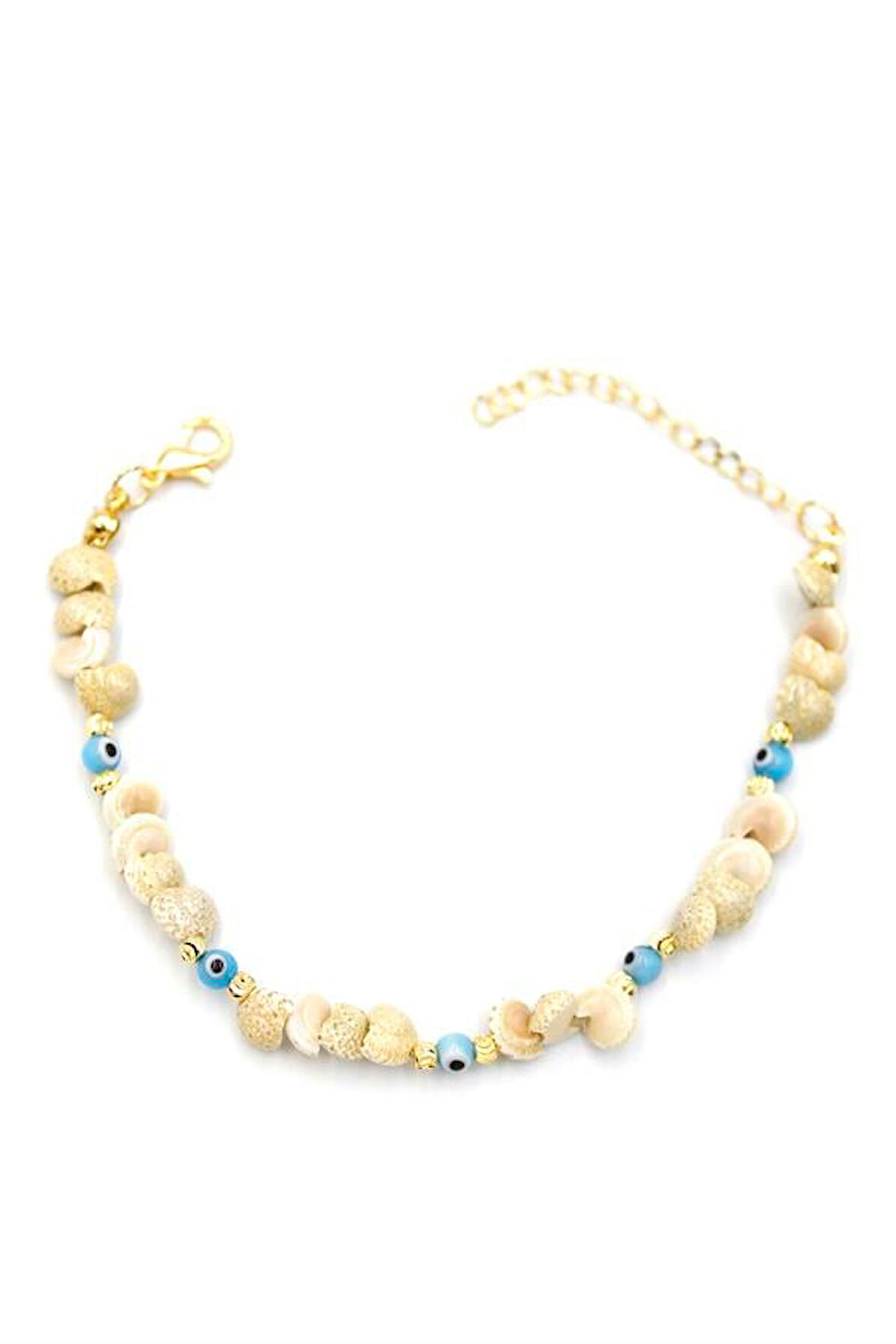 Nazar Deniz Kabuğu Bileklik - Mavi