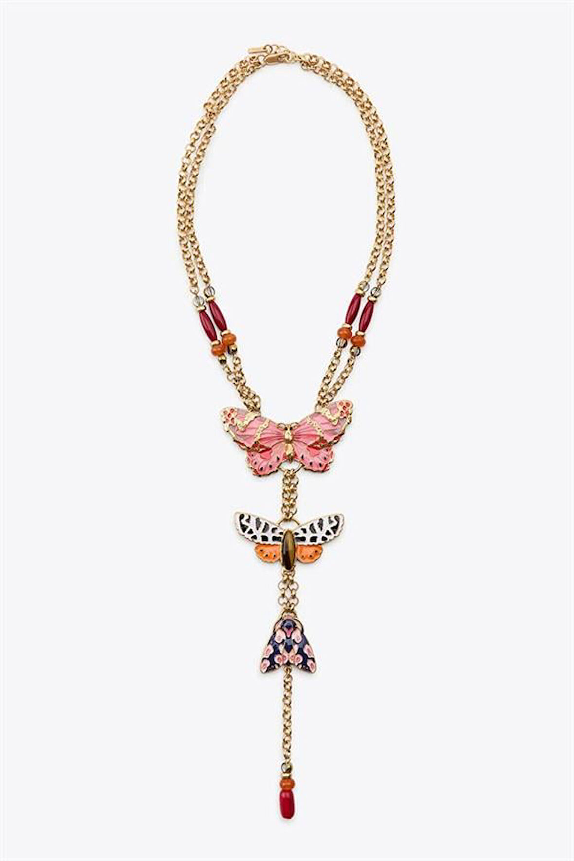 Kelebek Kolye - Altın