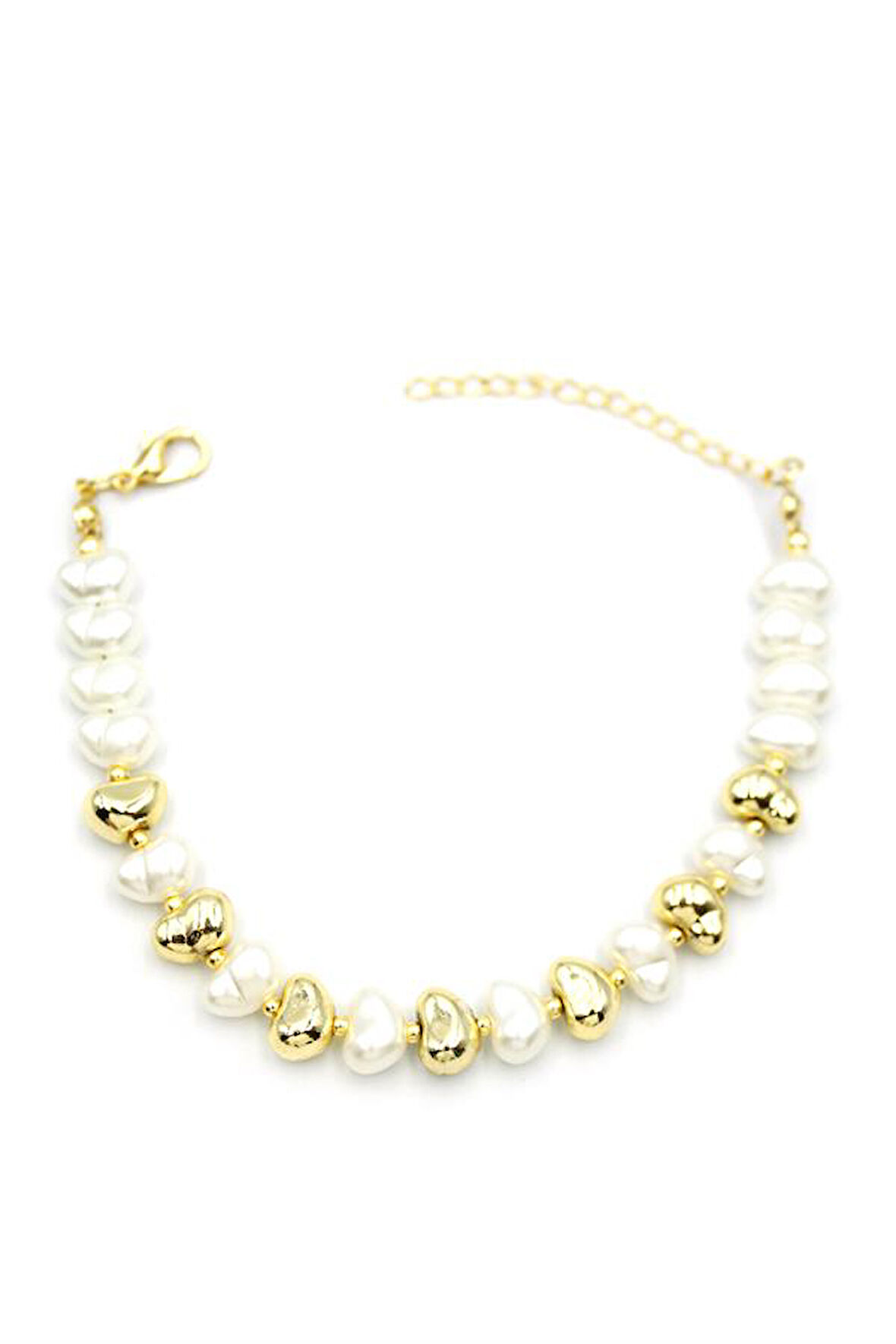 İnci Bileklik - Altın