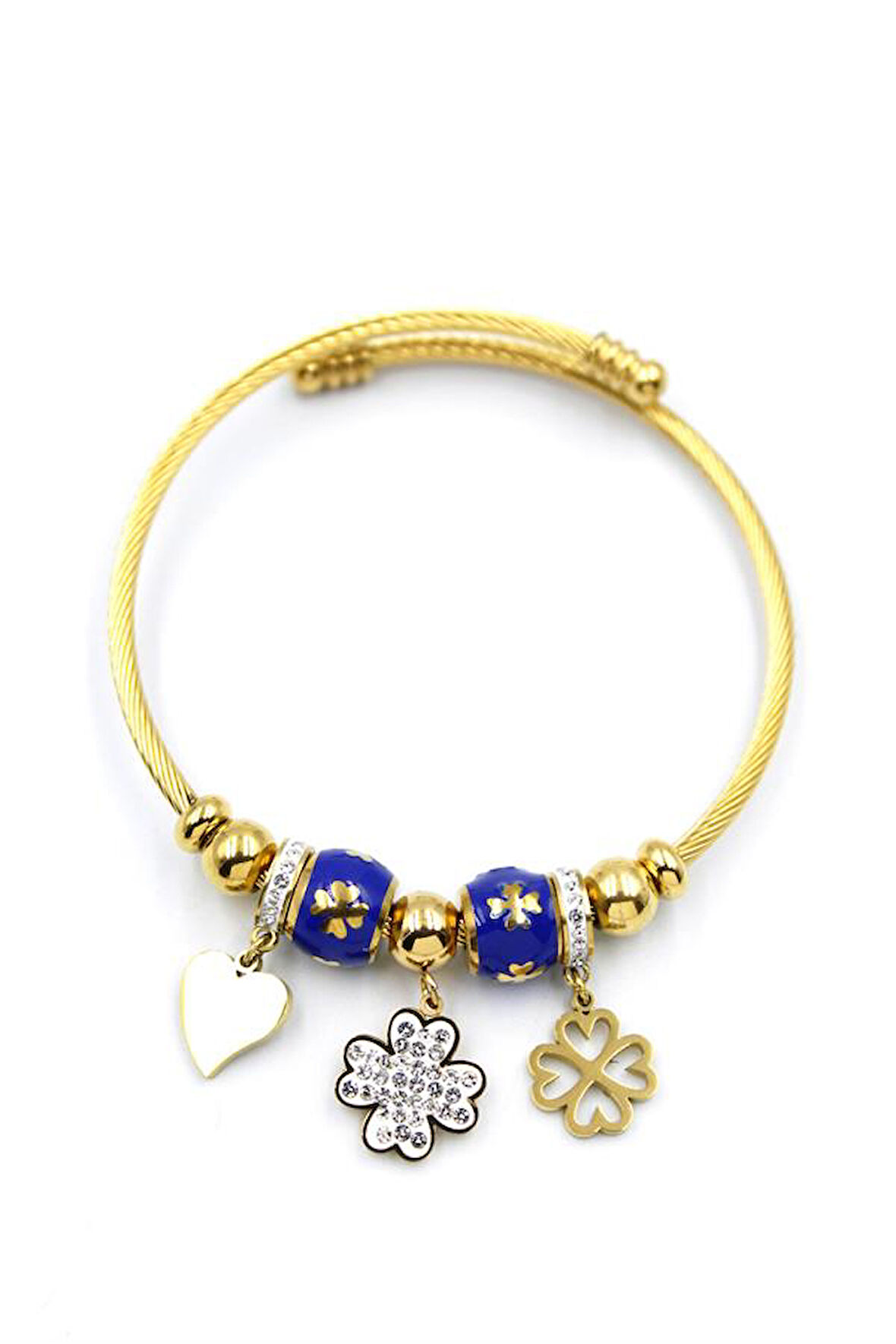 Yonca Charm Bilezik - Altın