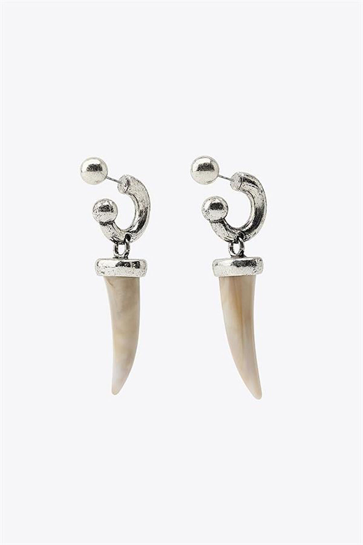 Fildişi Küpe - Gümüş