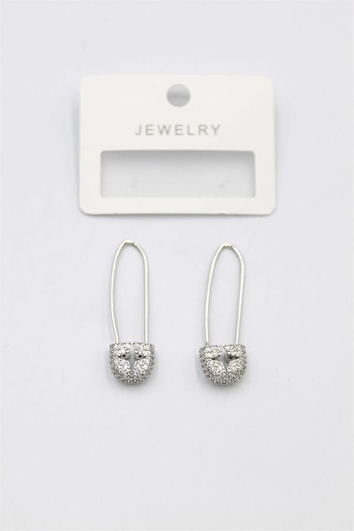 Taşlı Filkete Küpe - Gümüş