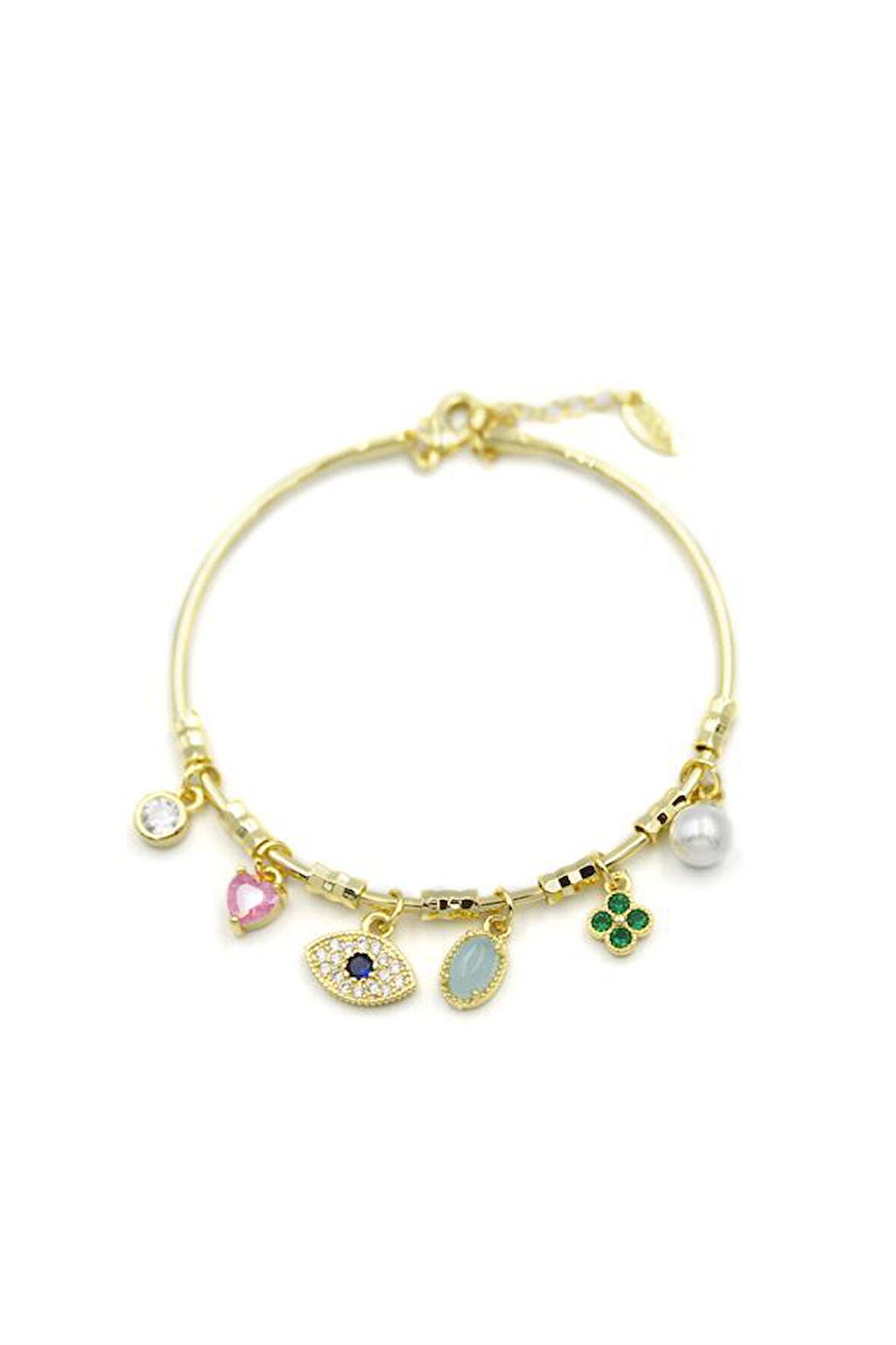 Göz Charmlı Bilezik - Altın