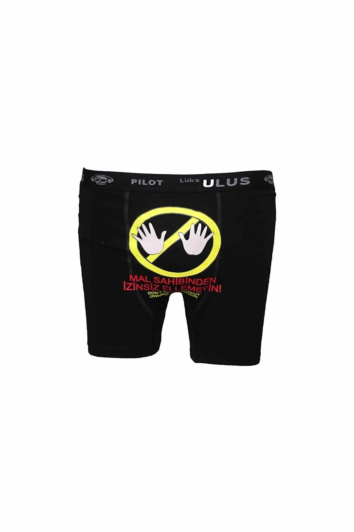 Mal Sahibi Komik Erkek Boxer Siyah